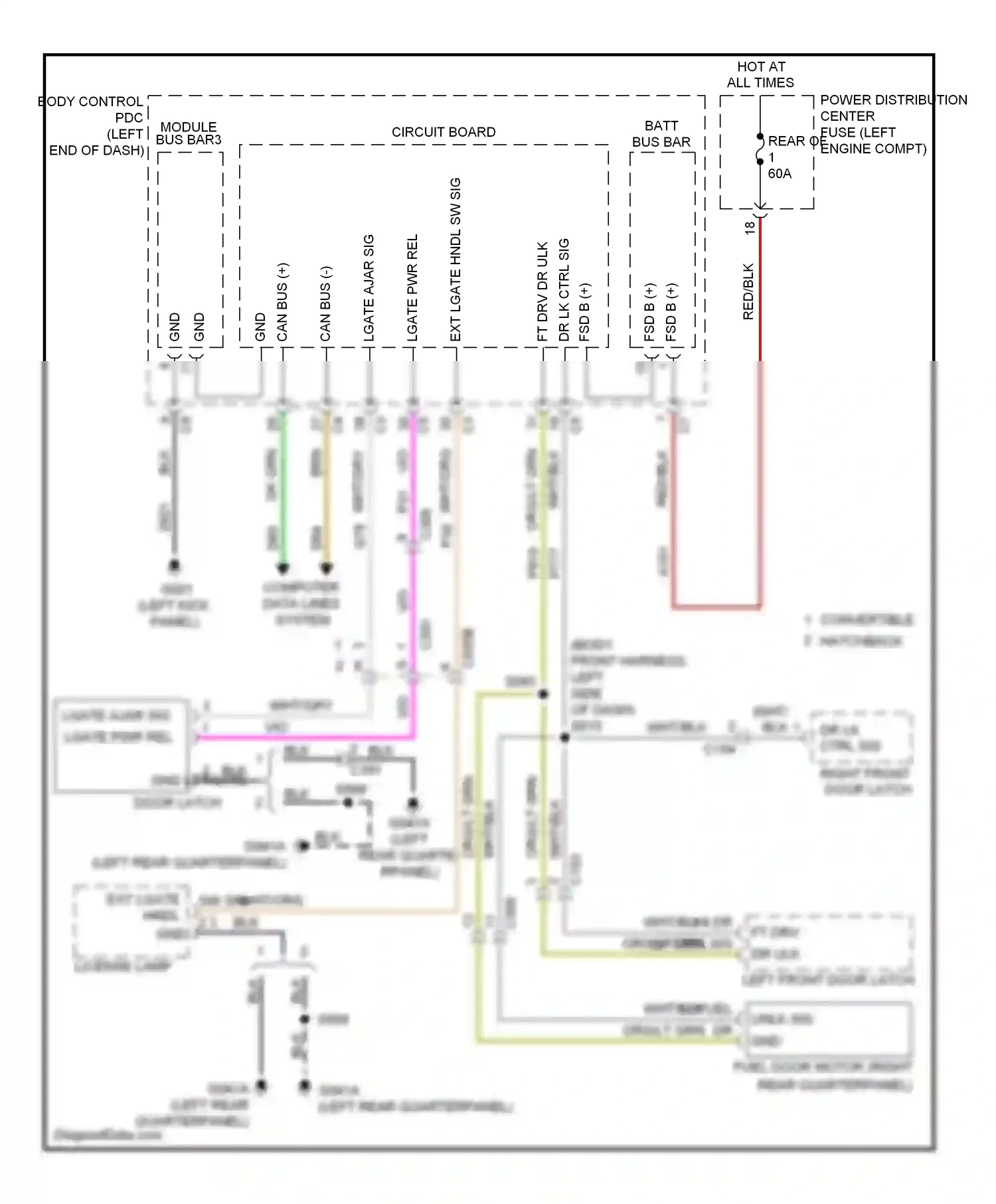 FIAT 500 II (2007-2015) computer data lines system wiring diagram  (34 of 35)