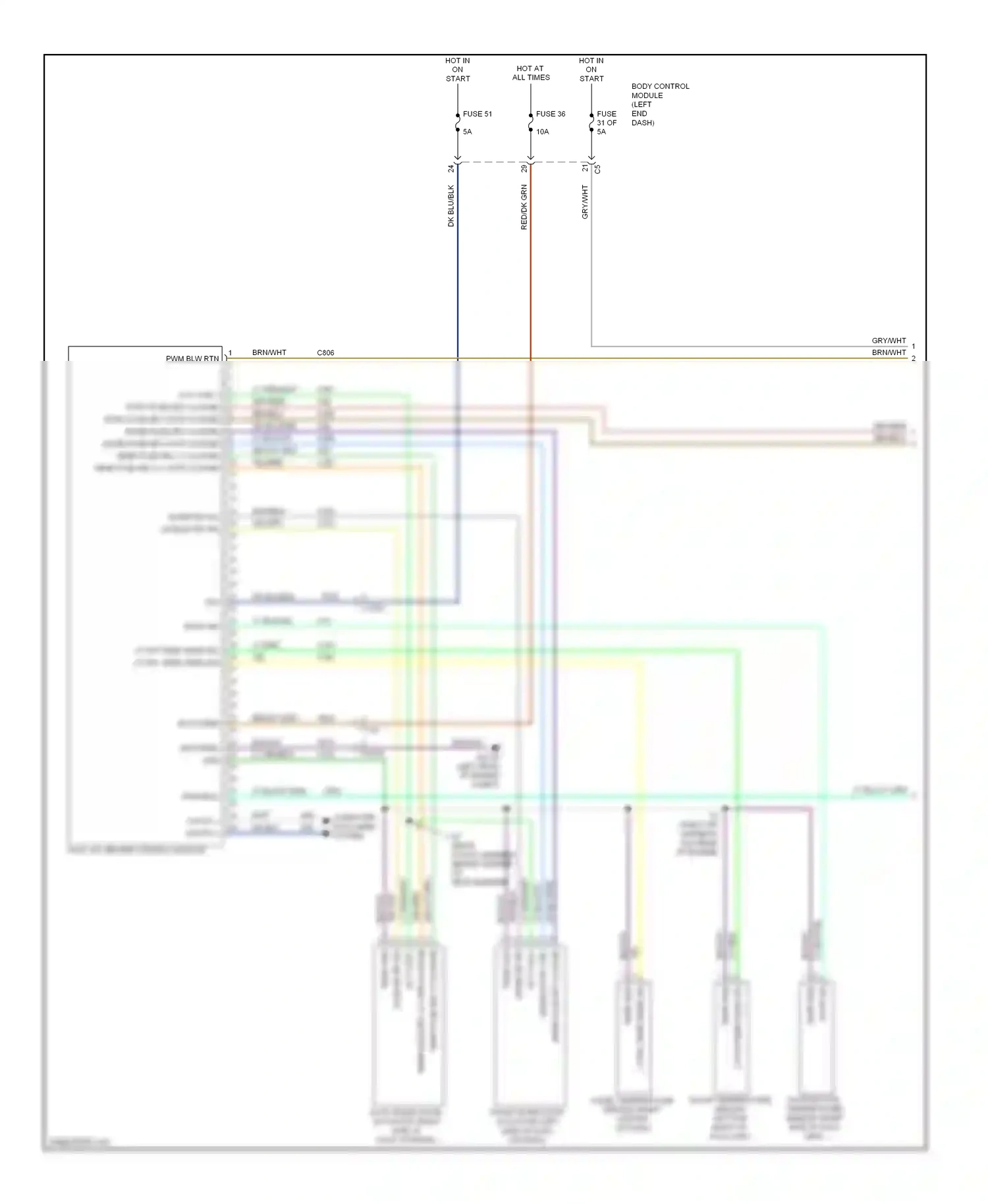 FIAT 500 II (2007-2015) computer data lines system wiring diagram  (9 of 35)
