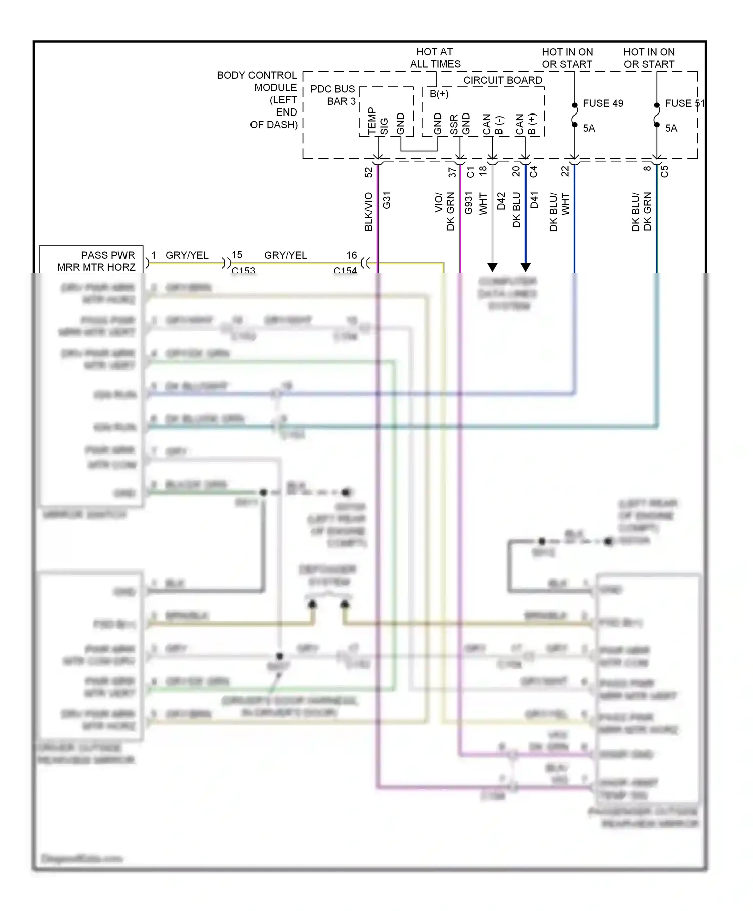 FIAT 500 II (2007-2015) computer data lines system wiring diagram  (24 of 35)
