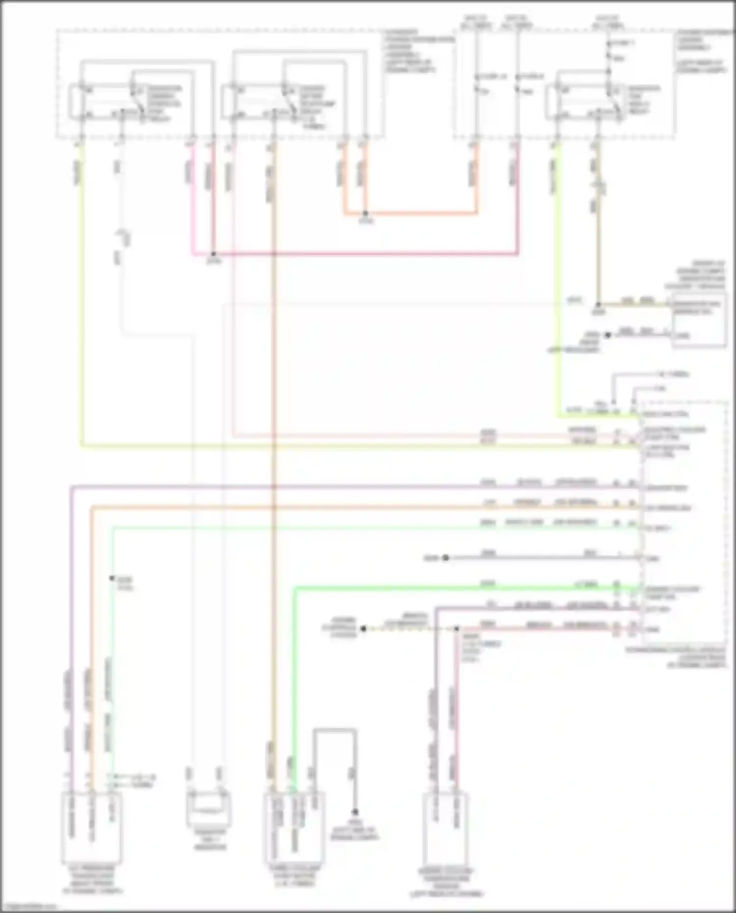 500X FIAT I (2014-2018): Cooling fan circuit