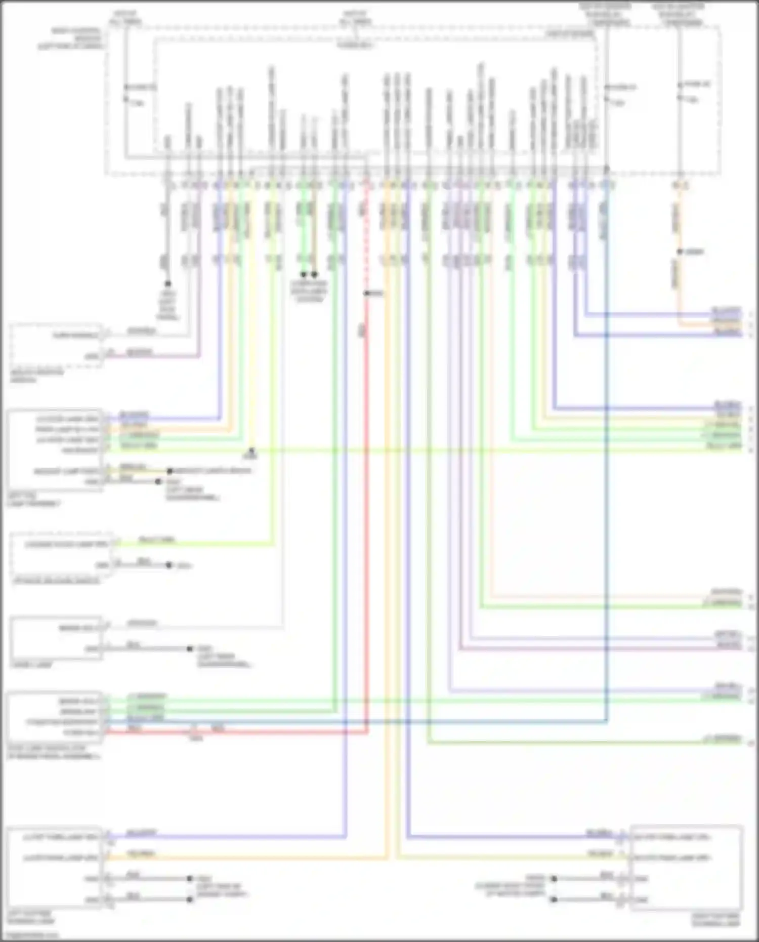 500X FIAT I (2014-2018): Exterior lamps circuit (1 of 2)