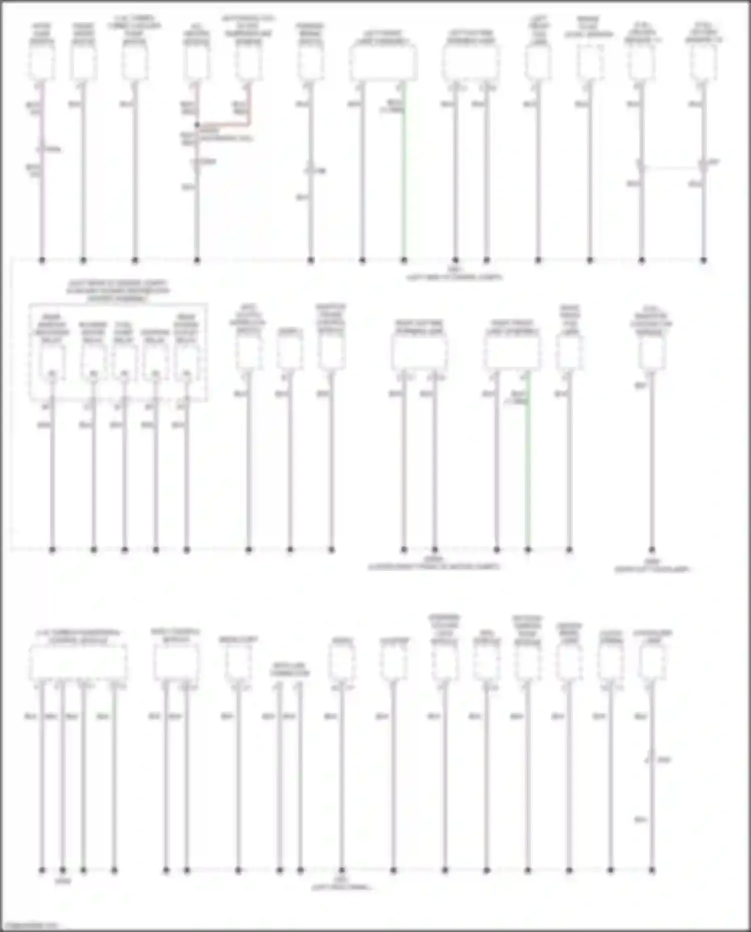 500X FIAT I (2014-2018): Ground distribution circuit (1 of 3)
