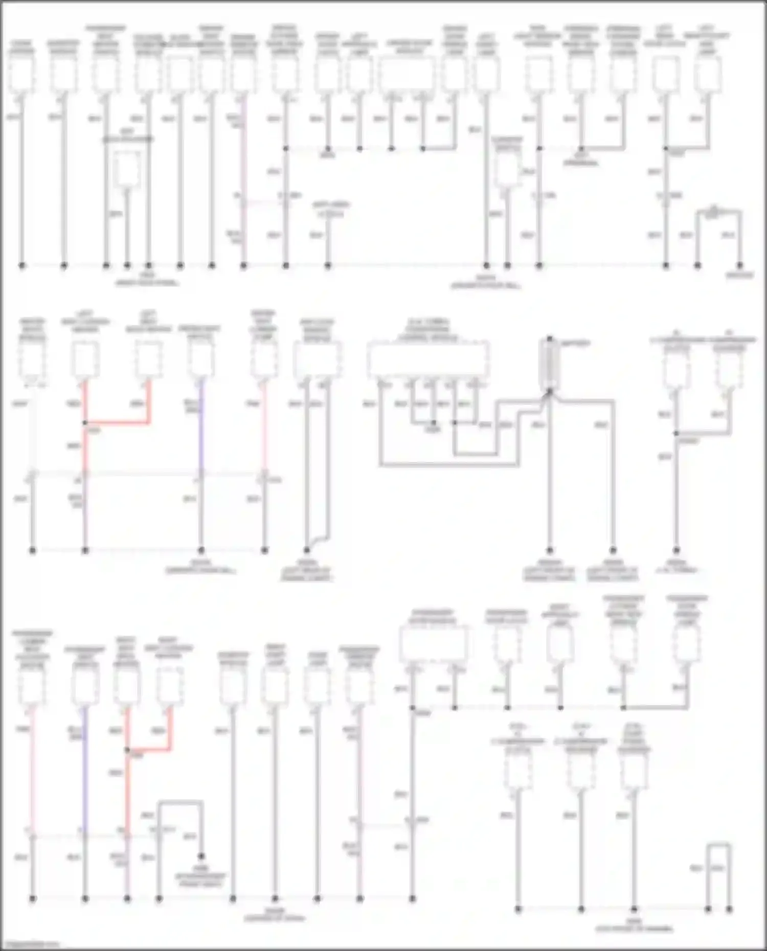 500X FIAT I (2014-2018): Ground distribution circuit (2 of 3)