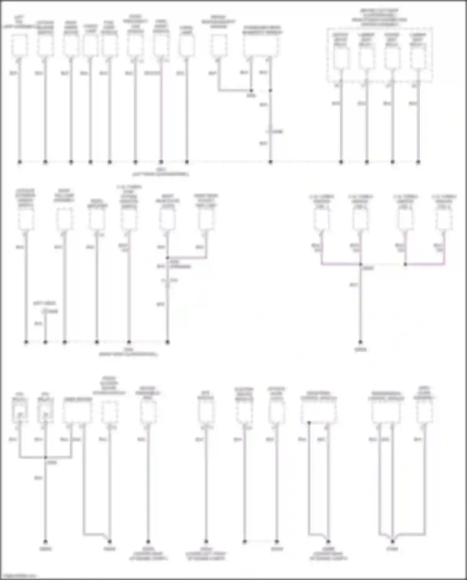 500X FIAT I (2014-2018): Ground distribution circuit (3 of 3)