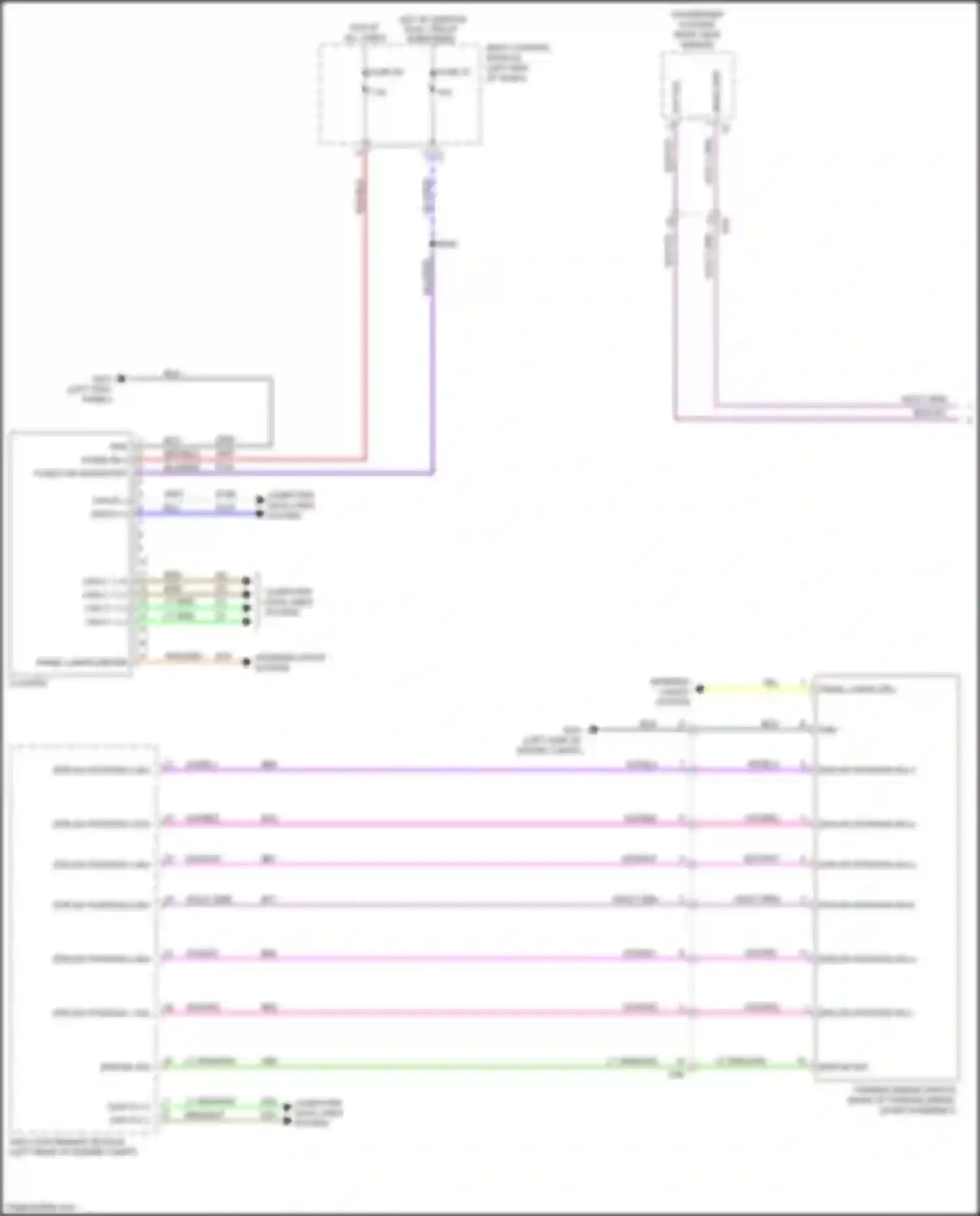 500X FIAT I (2014-2018): Instrument cluster circuit (1 of 2)