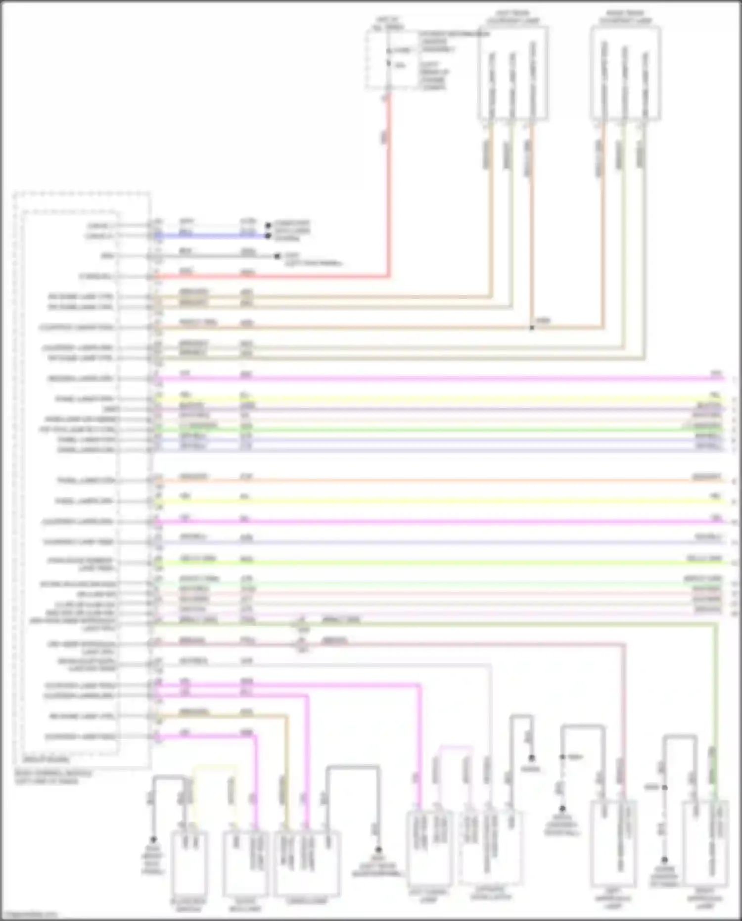 500X FIAT I (2014-2018): Interior lights circuit (1 of 3)