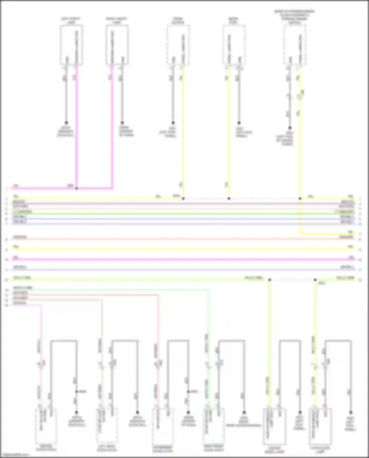 500X FIAT I (2014-2018): Interior lights circuit (2 of 3)