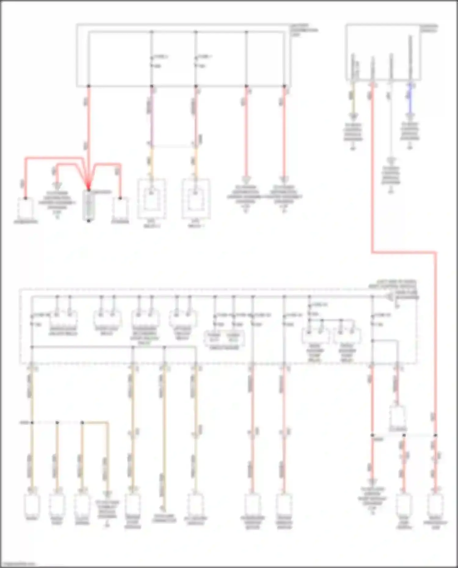 500X FIAT I (2014-2018): Power distribution circuit (1 of 5)