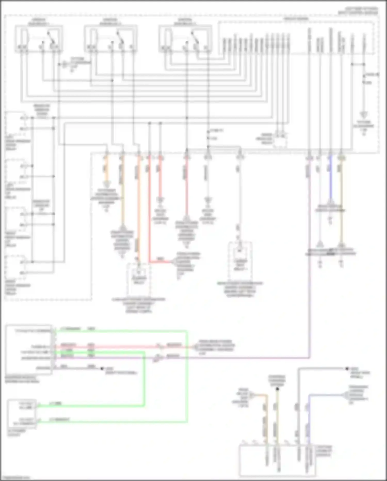 500X FIAT I (2014-2018): Power distribution circuit (2 of 5)