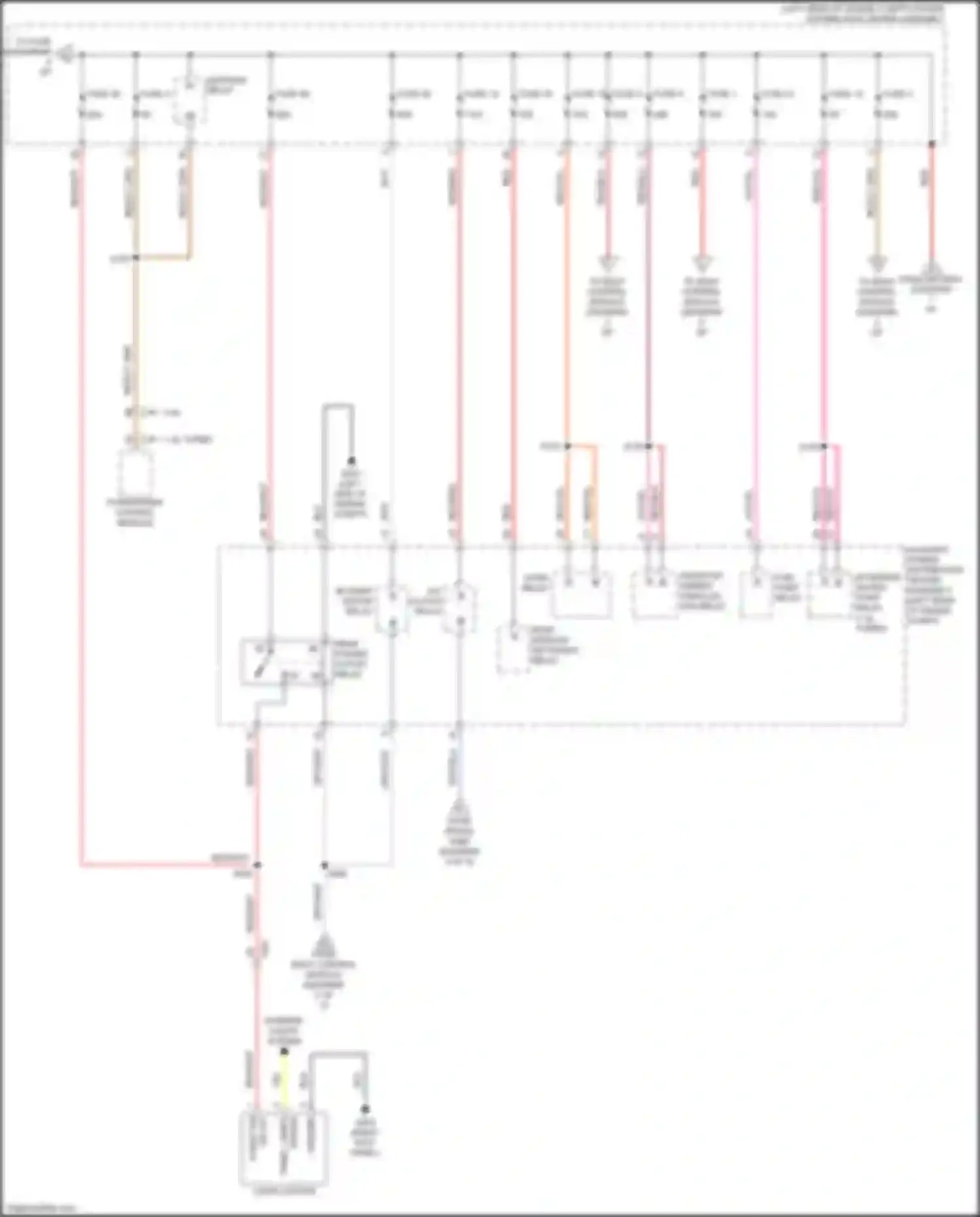 500X FIAT I (2014-2018): Power distribution circuit (5 of 5)