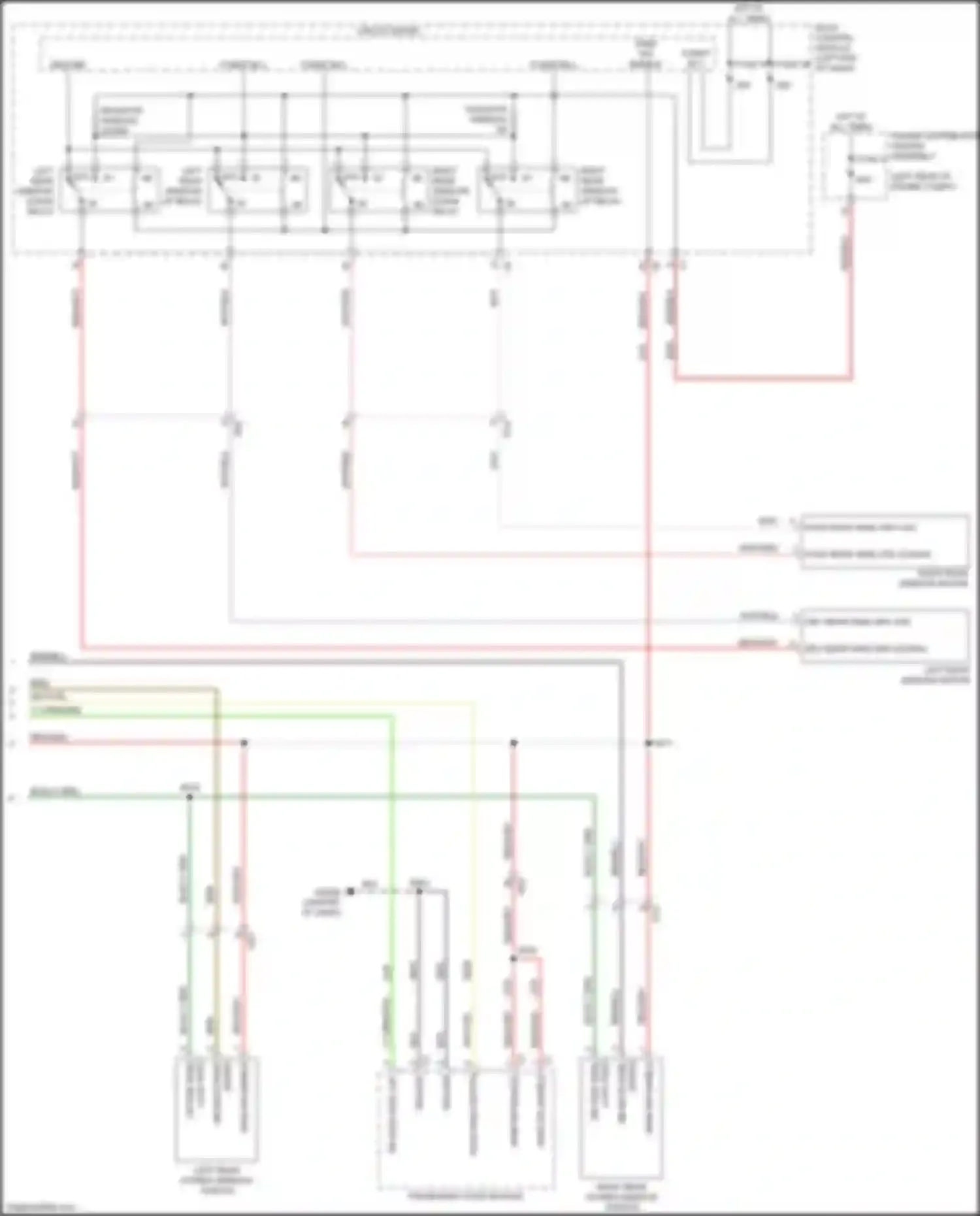 500X FIAT I (2014-2018): Power windows circuit (2 of 2)