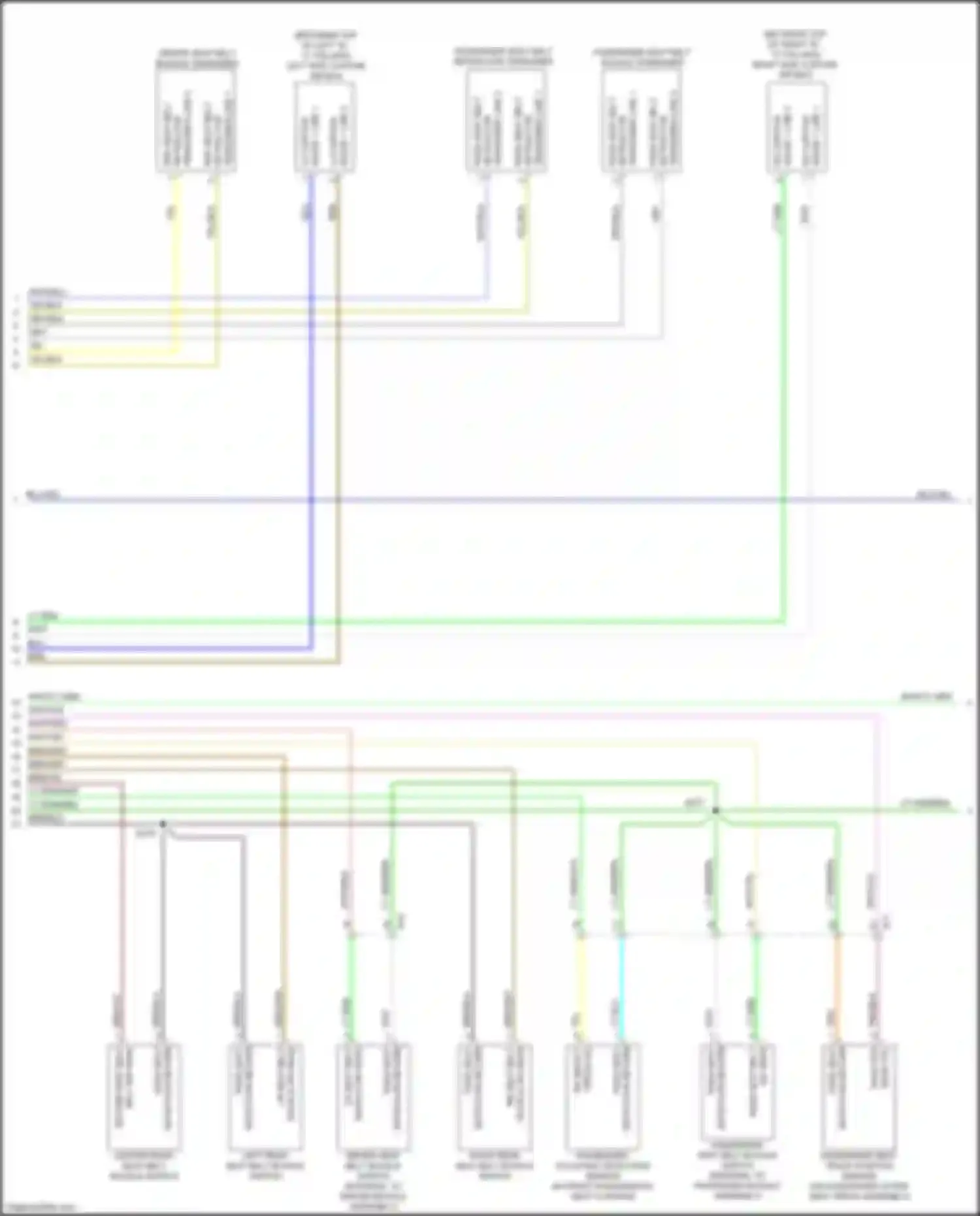 500X FIAT I (2014-2018): Supplemental restraints circuit (2 of 3)