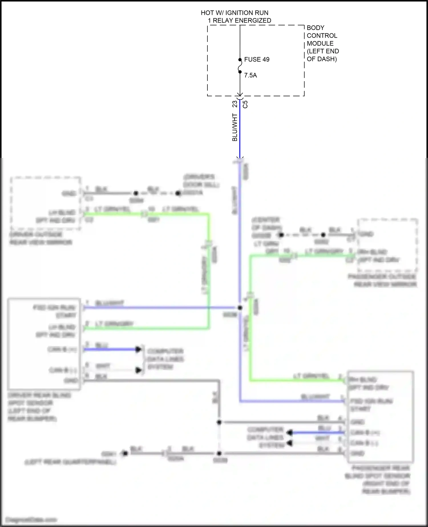 FIAT 500X I (2014-2018) computer data lines system wiring diagram  (51 of 61)