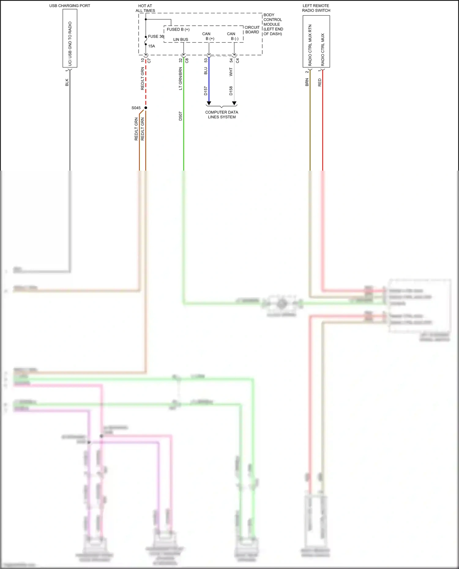 FIAT 500X I (2014-2018) computer data lines system wiring diagram  (5 of 61)