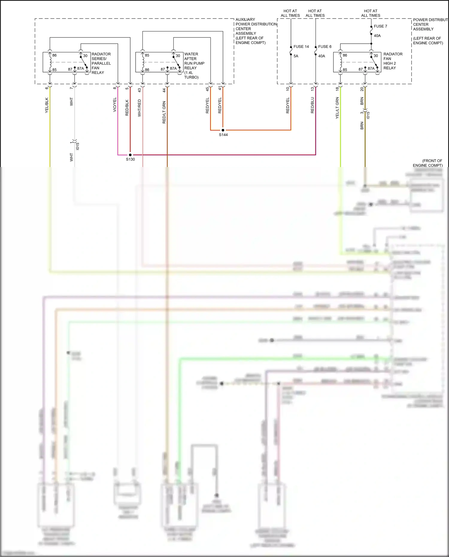 FIAT 500X I (2014-2018) engine controls system wiring diagram  (3 of 6)