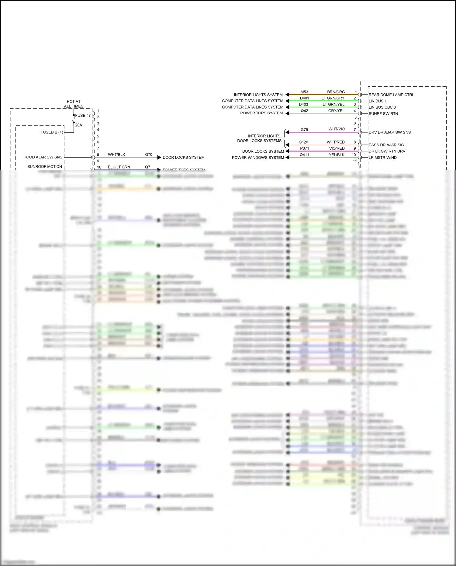 FIAT 500X I (2014-2018) engine controls system wiring diagram  (2 of 6)