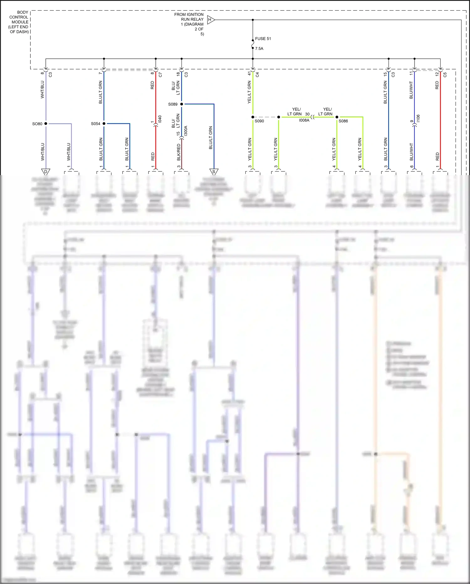 FIAT 500X I (2014-2018) rain light sensor module wiring diagram  (2 of 3)