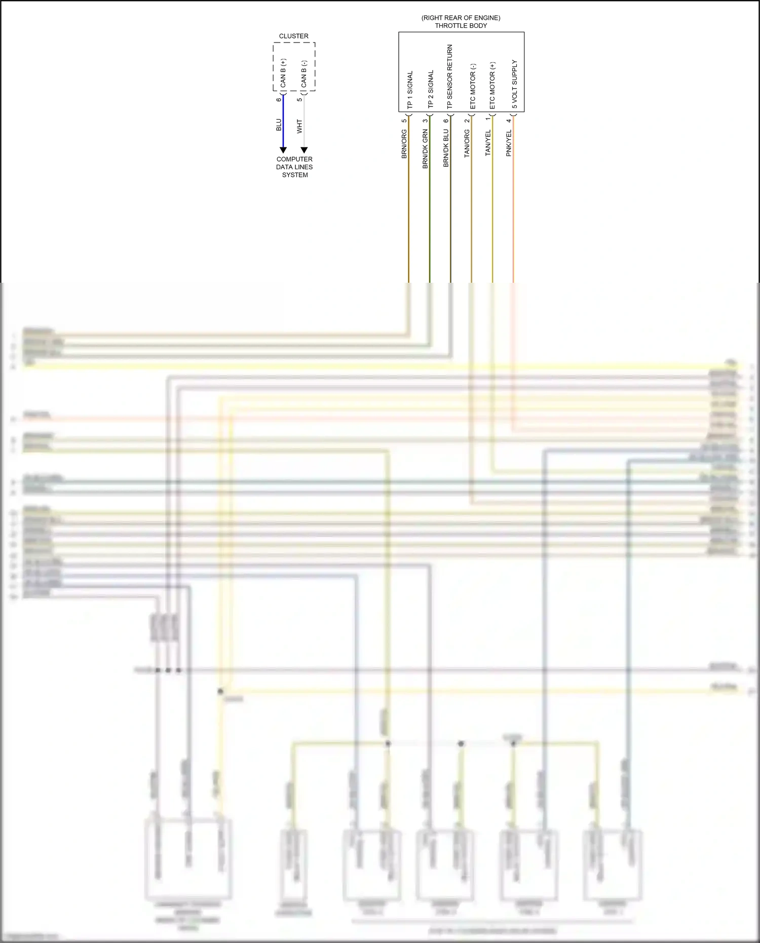 FIAT 500X I (2014-2018) tp sensor return wiring diagram  (2 of 2)