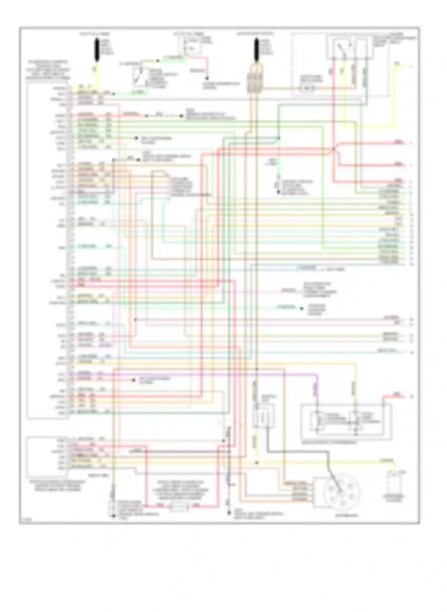 Aerostar Ford I (1986-1997): Wiring diagram engine performance 3.0ls (1 of 2)