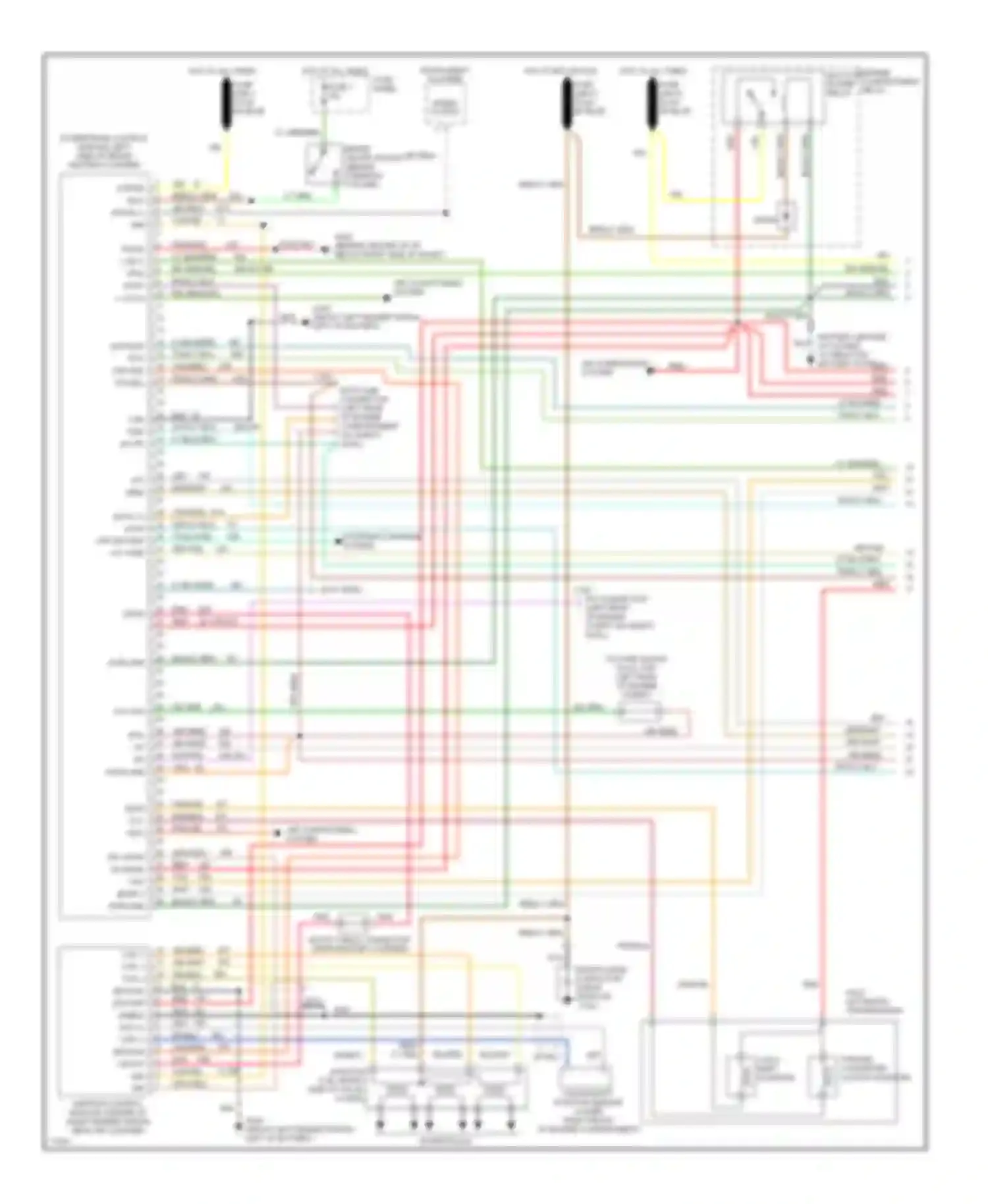 Aerostar Ford I (1986-1997): Wiring diagram engine performance 4.0ls (1 of 2)