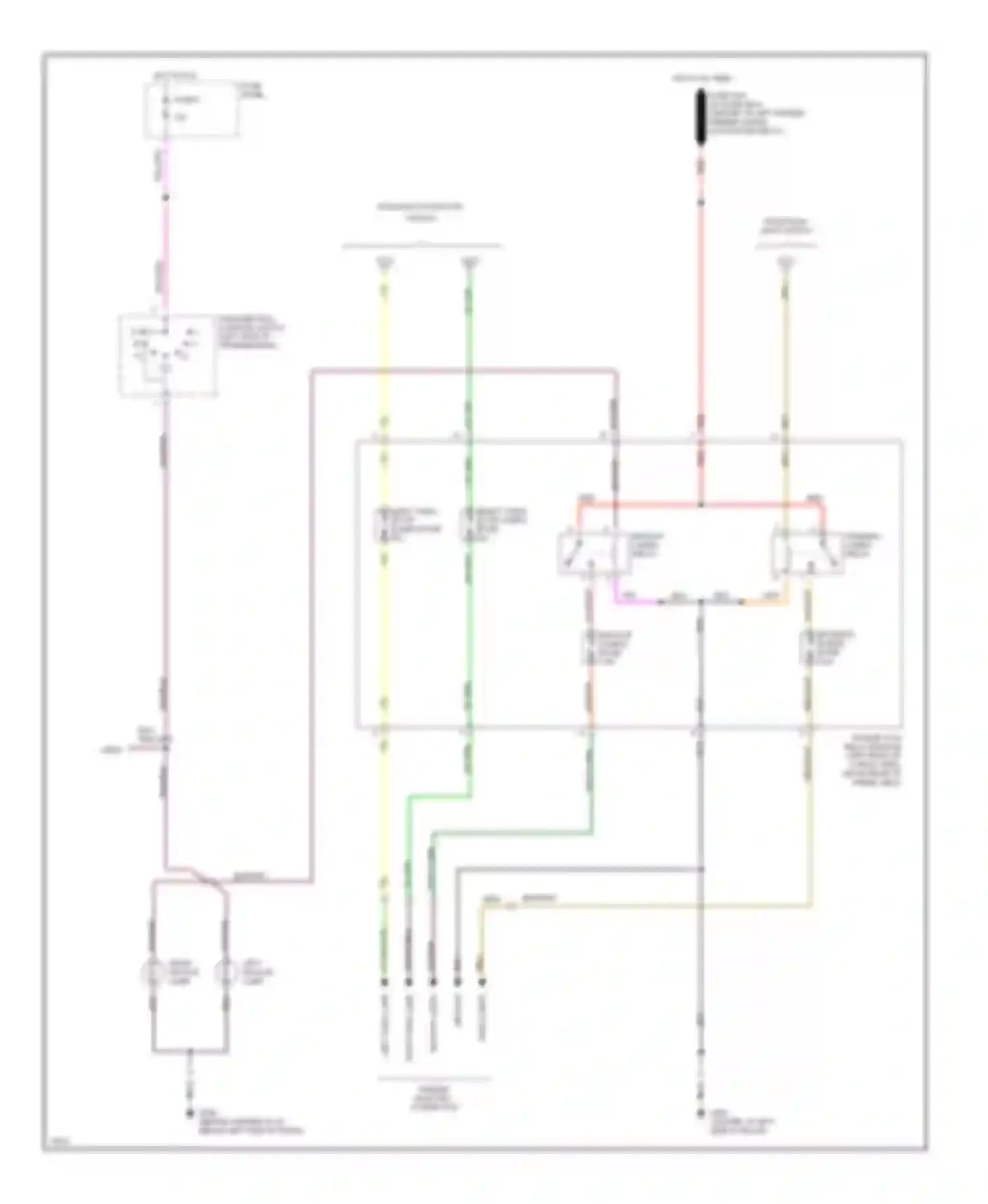Aerostar Ford I (1986-1997): Exterior light circuit (2 of 2)