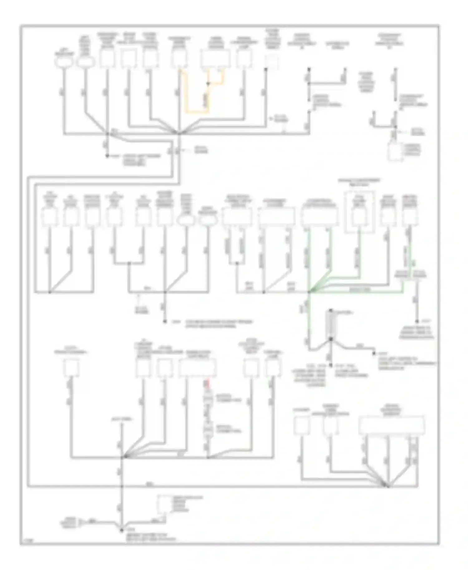 Aerostar Ford I (1986-1997): Ground distribution circuit (1 of 2)
