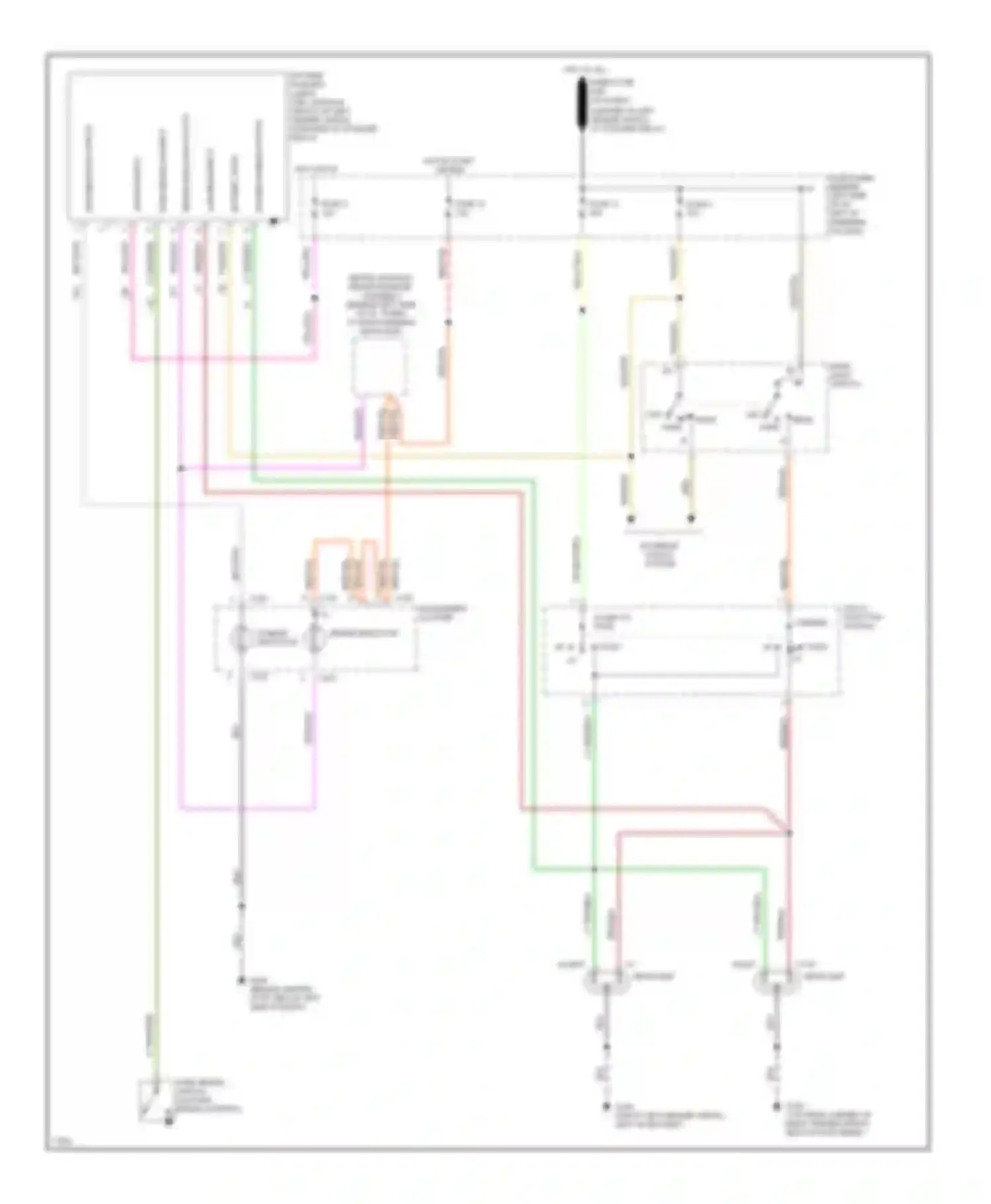 Aerostar Ford I (1986-1997): Headlamps circuit, with drl