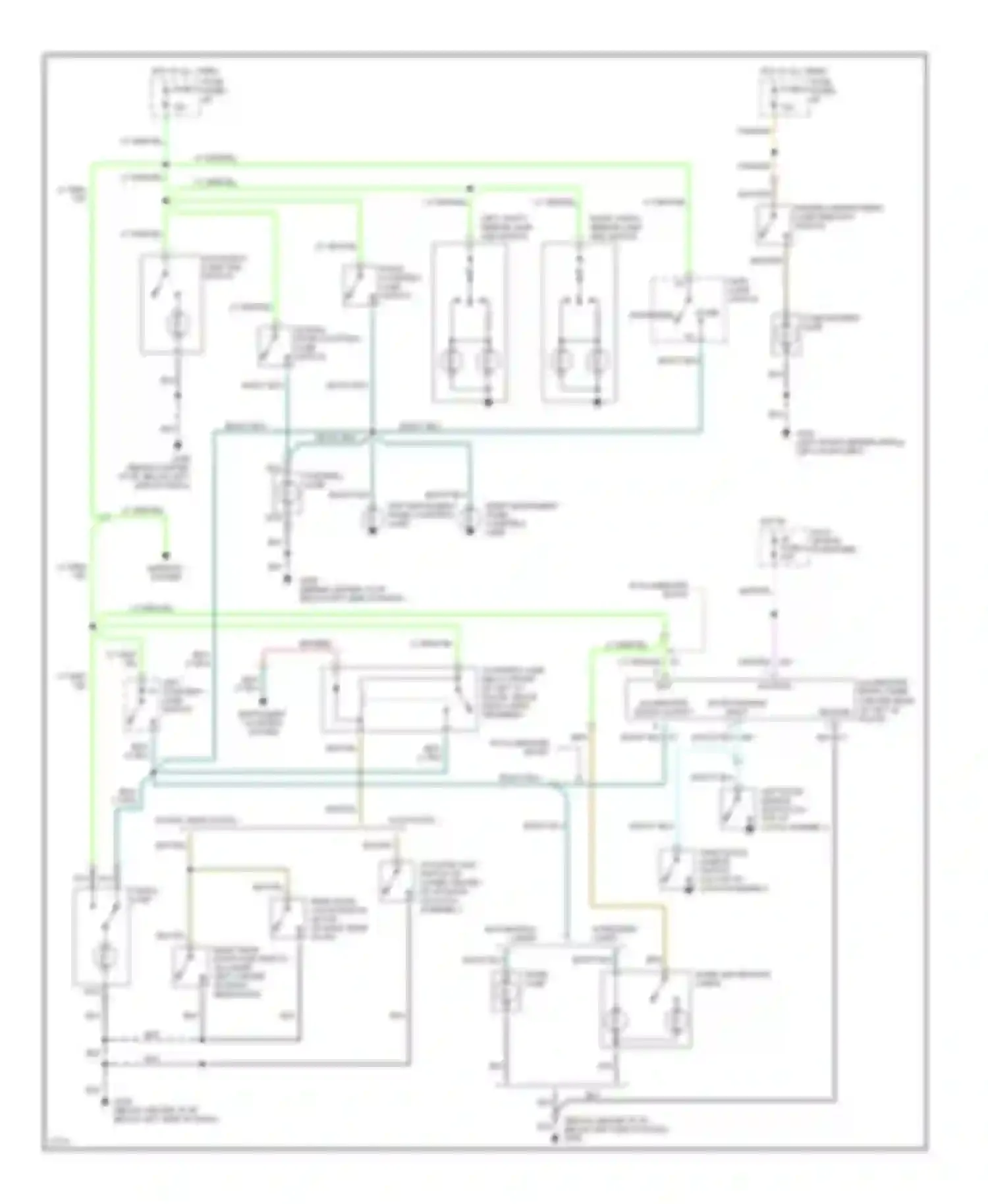 Aerostar Ford I (1986-1997): Courtesy lamp circuit