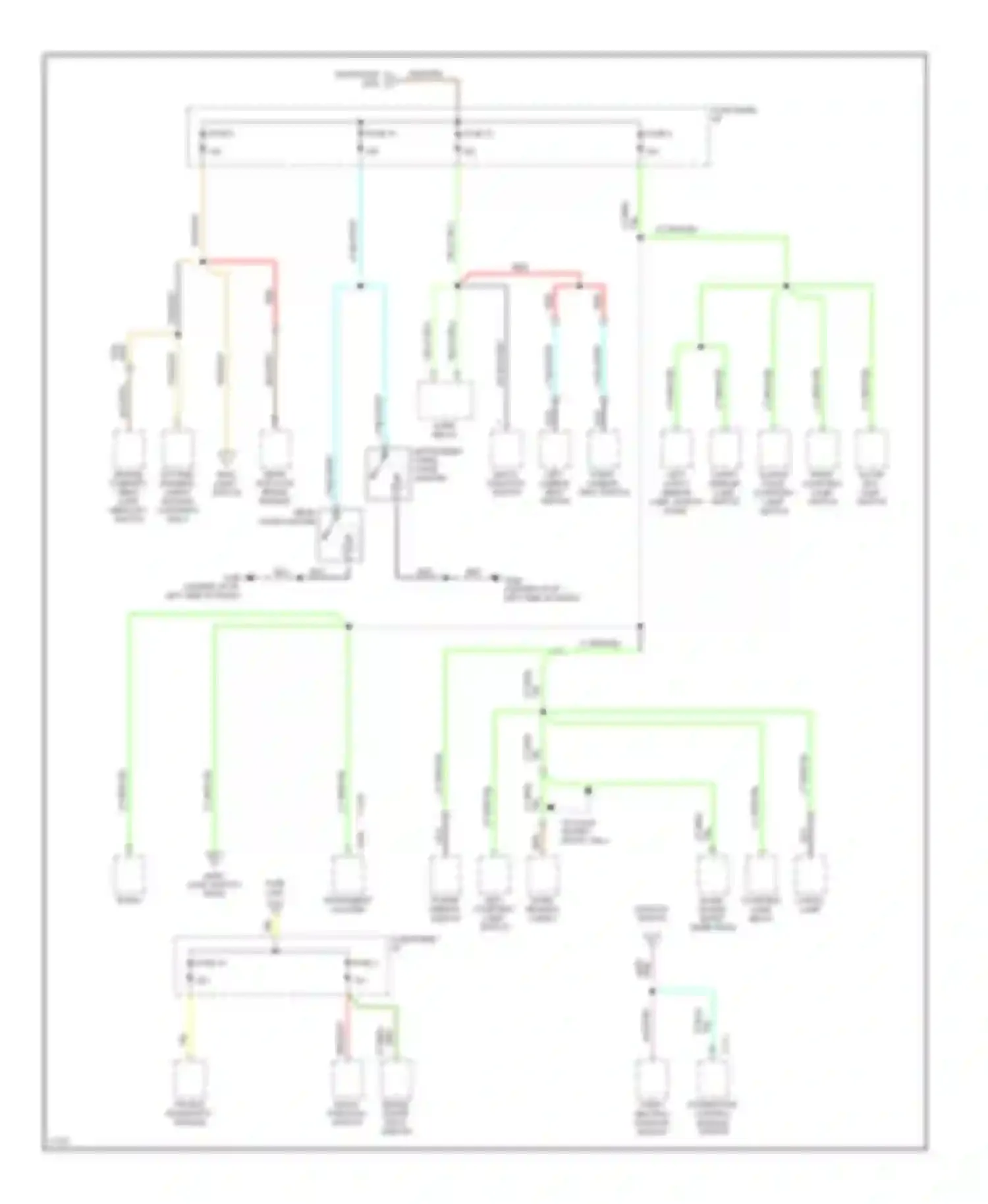 Aerostar Ford I (1986-1997): Power distribution circuit (2 of 4)