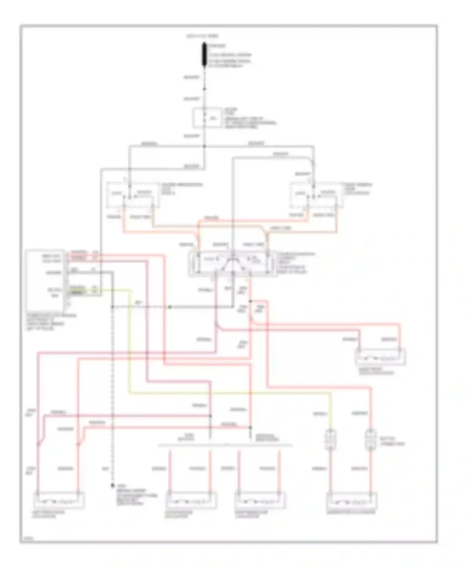Aerostar Ford I (1986-1997): Power door lock circuit