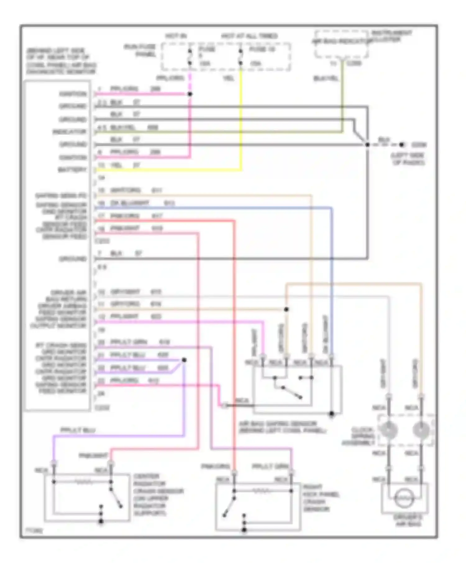 Aerostar Ford I (1986-1997): Supplemental restraint circuit