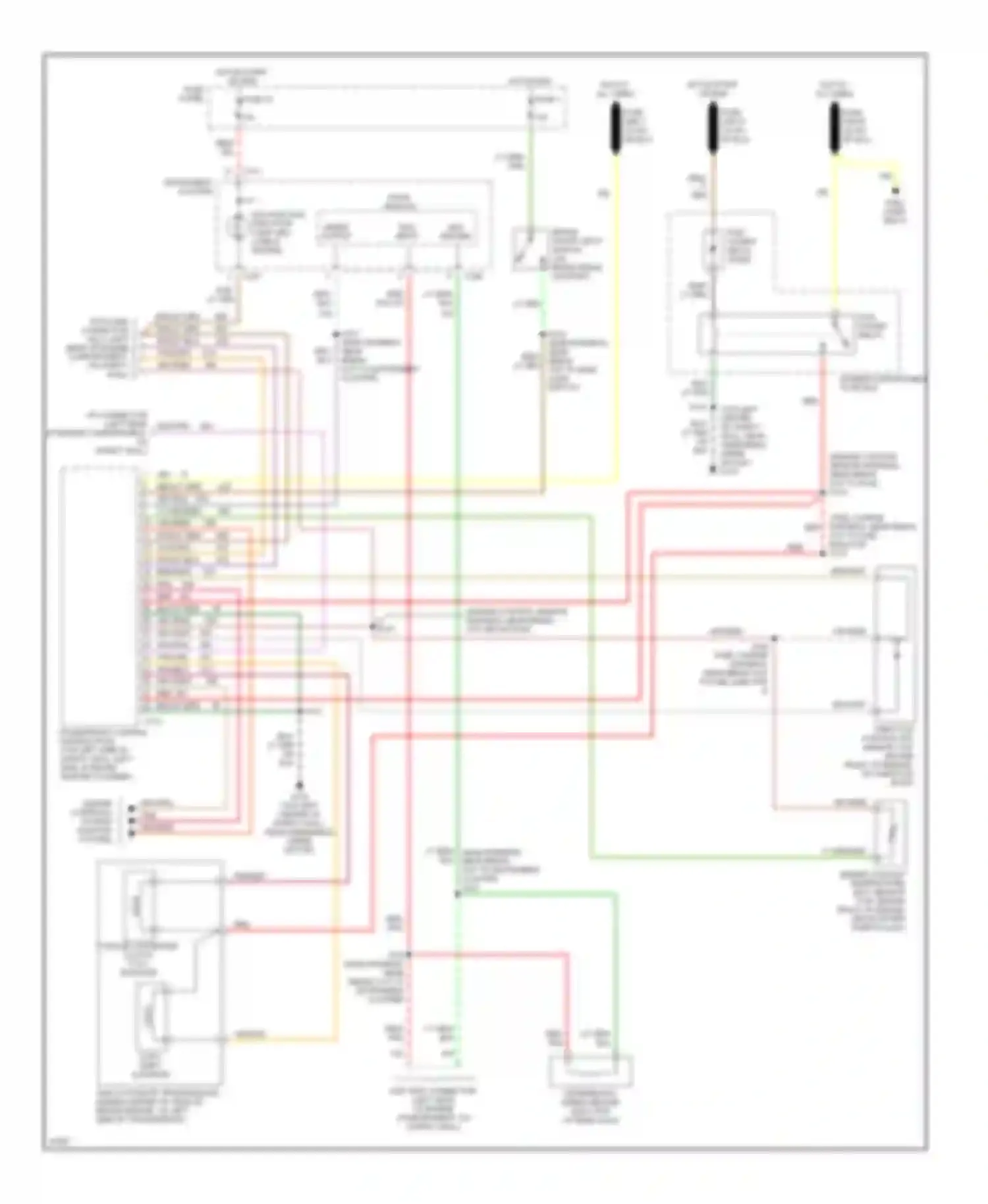 Aerostar Ford I (1986-1997): 3.0l, transmission circuit