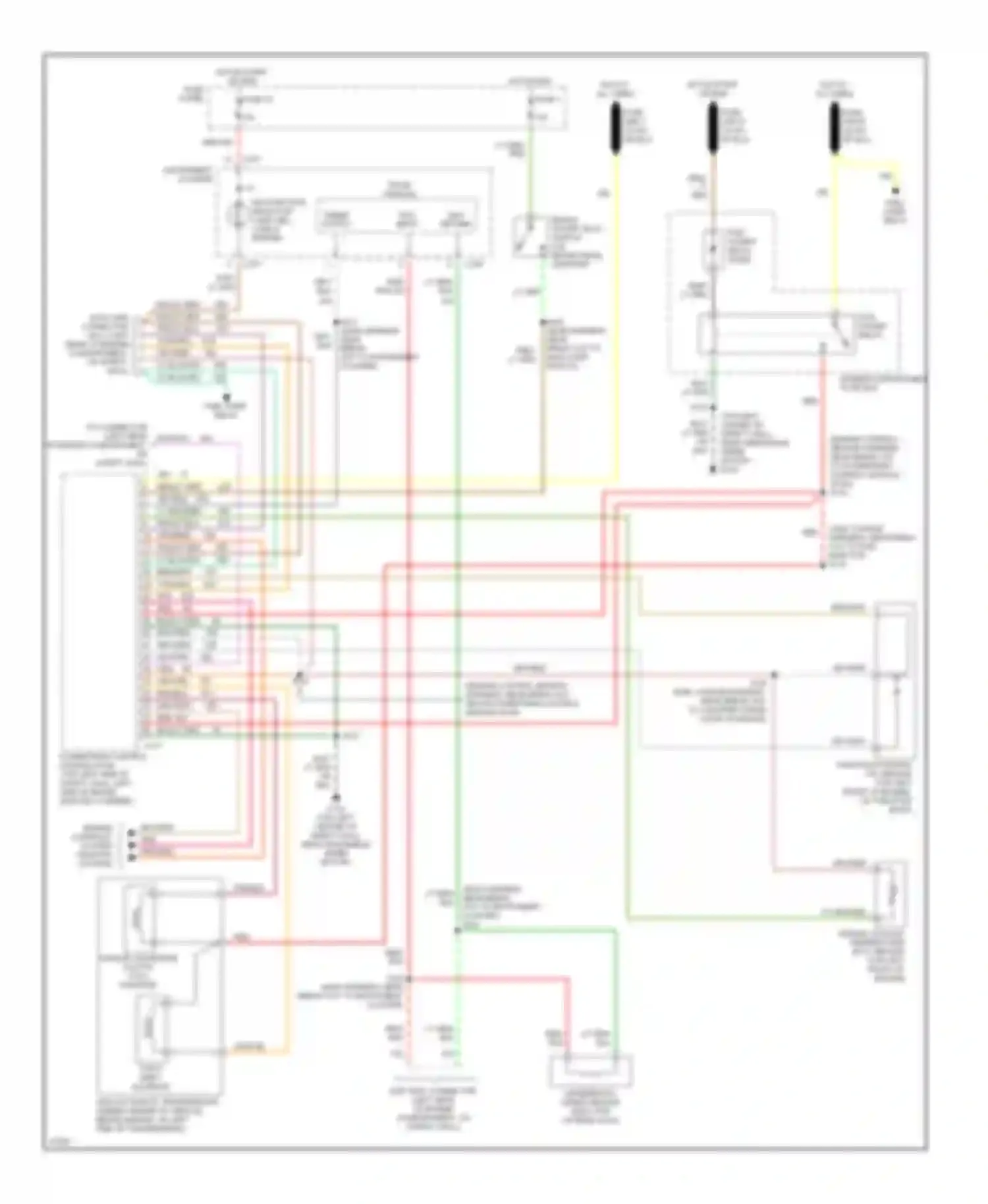 Aerostar Ford I (1986-1997): 4.0l, a4ld transmission circuit