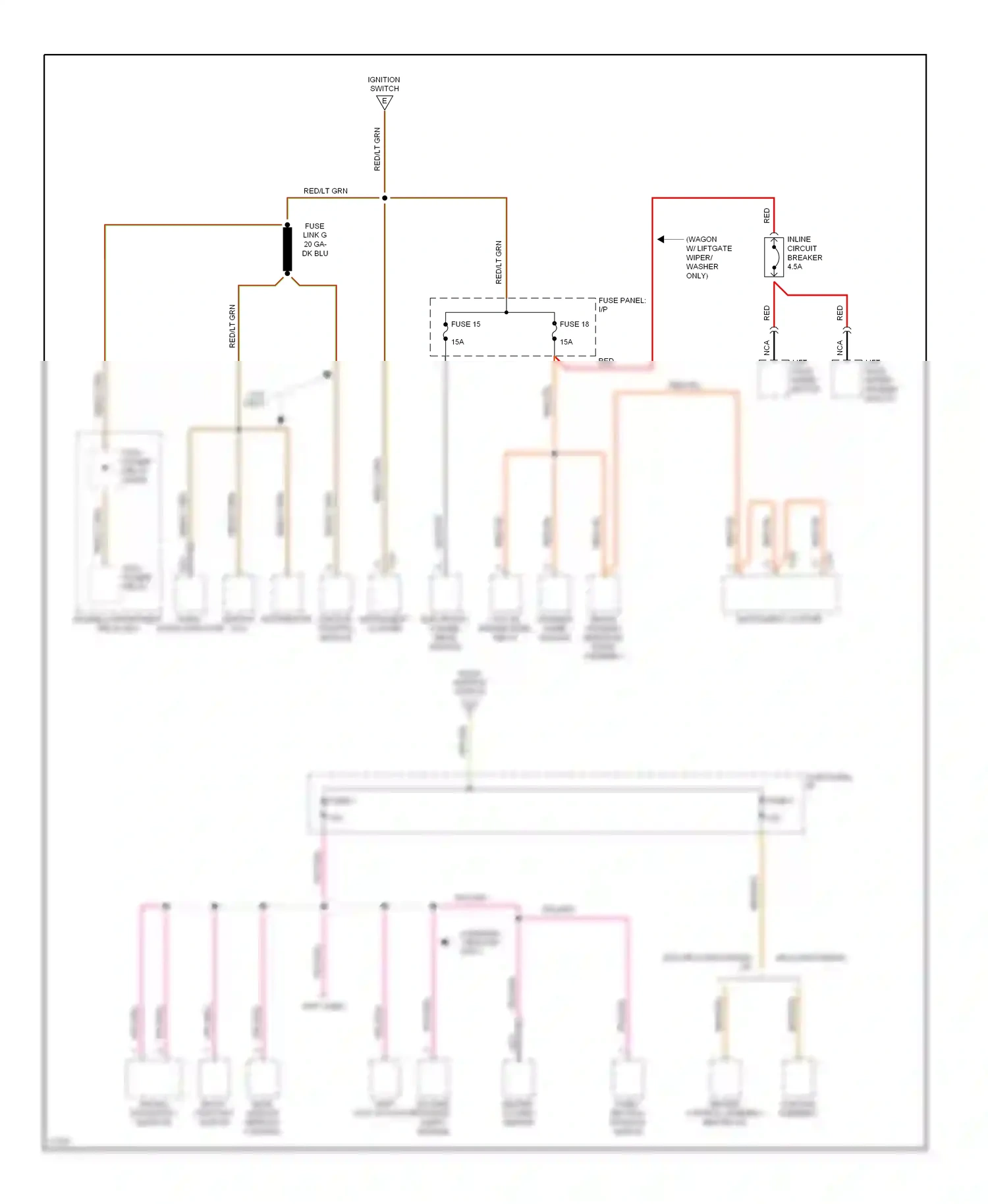 Ford Aerostar I (1986-1997) multi- function switch wiring diagram  (3 of 3)