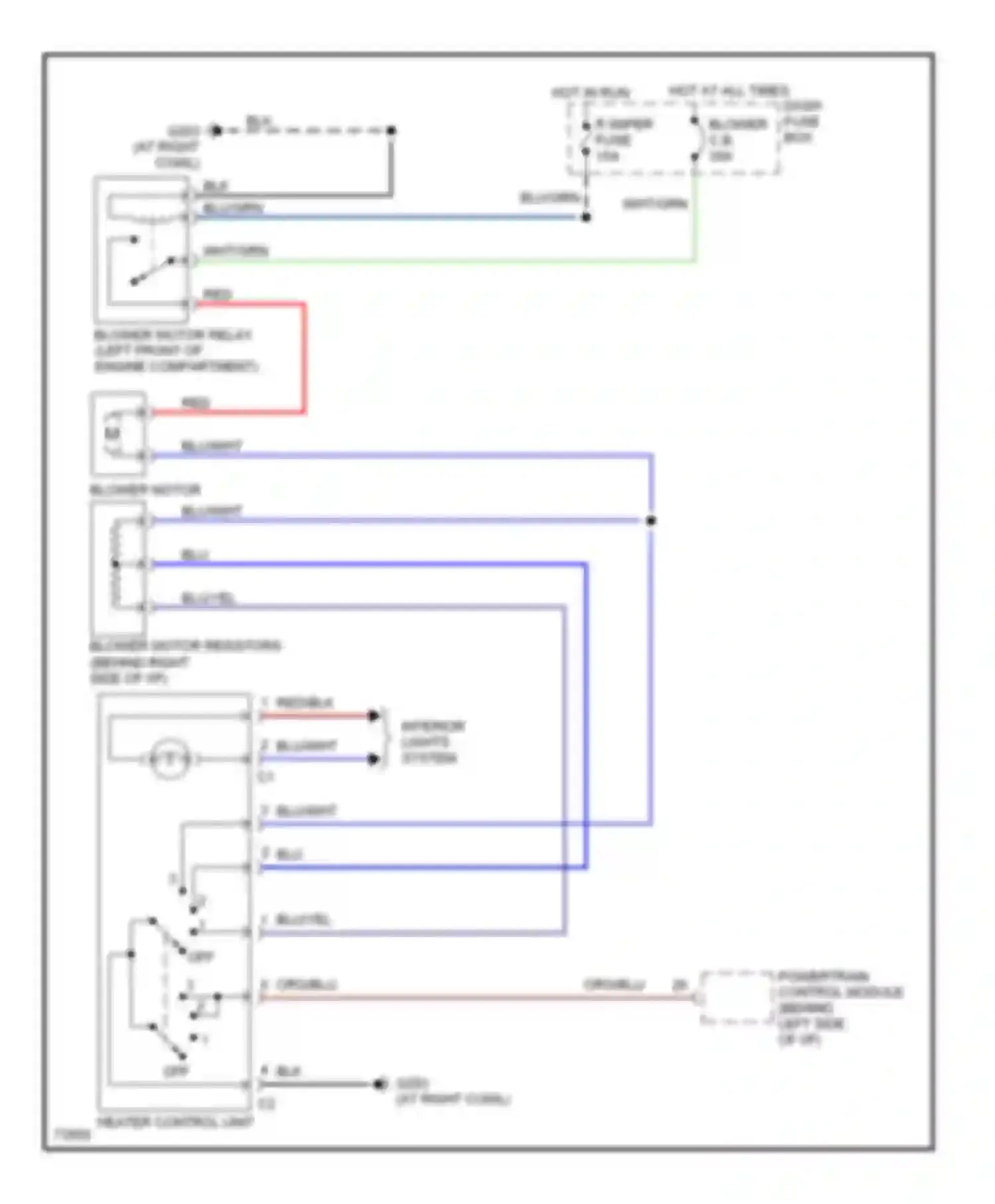 Aspire Ford I (1993-1997): Heater circuit