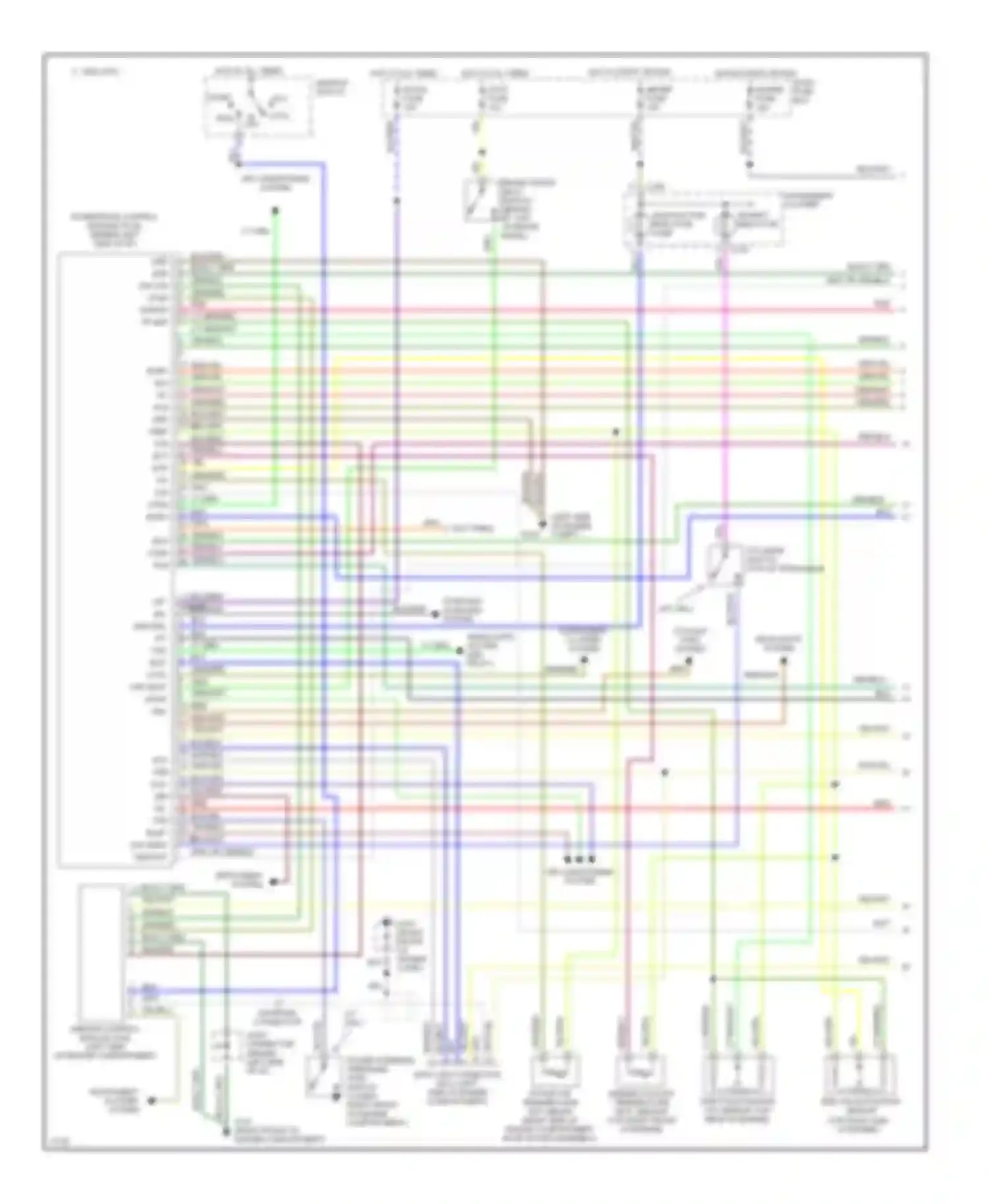 Aspire Ford I (1993-1997): Wiring diagram engine performance 1.3ls (1 of 2)