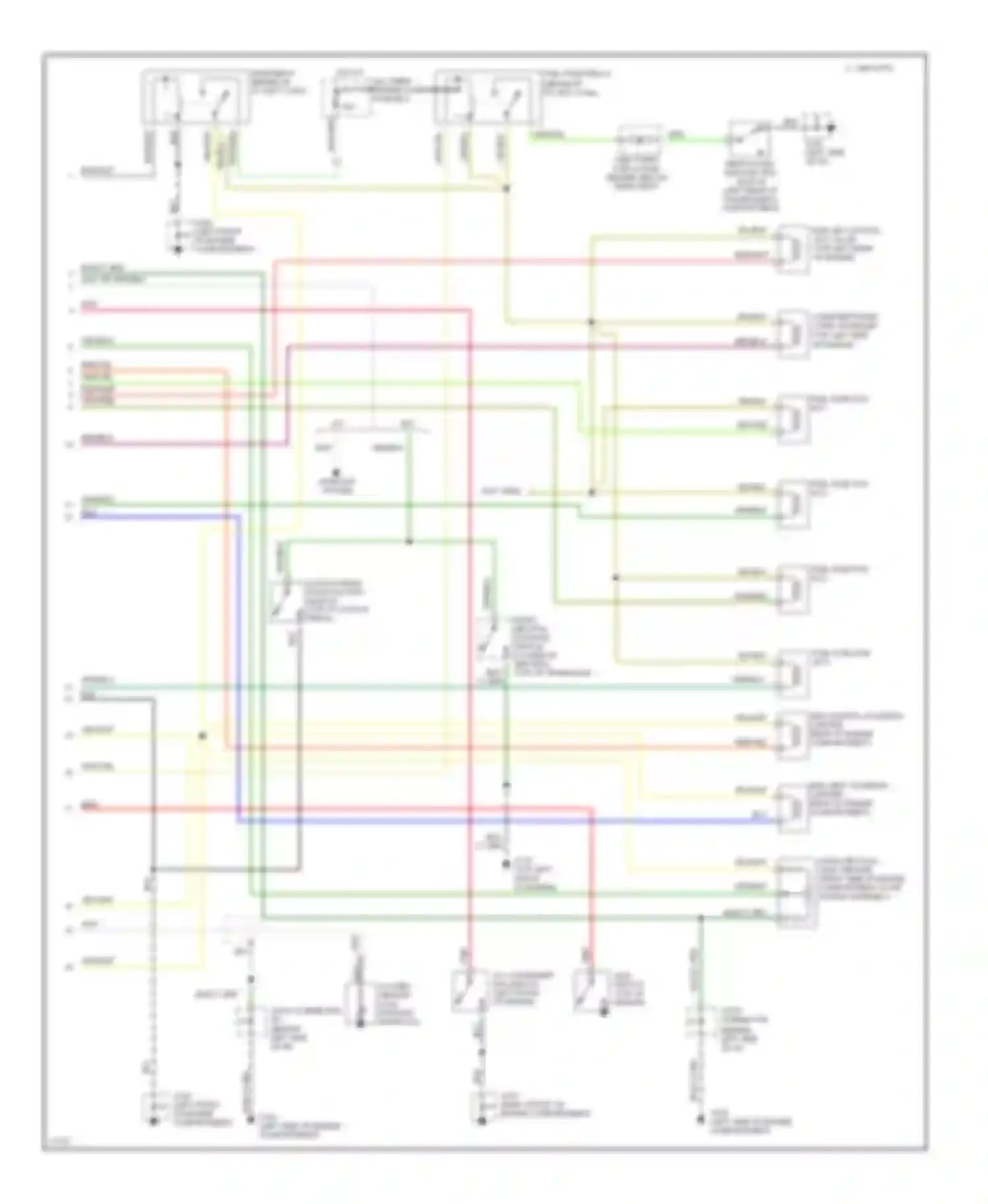 Aspire Ford I (1993-1997): Wiring diagram engine performance 1.3ls (2 of 2)