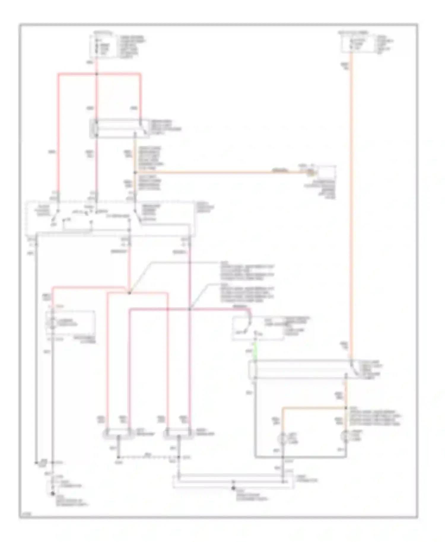 Aspire Ford I (1993-1997): Headlight circuit, without drl