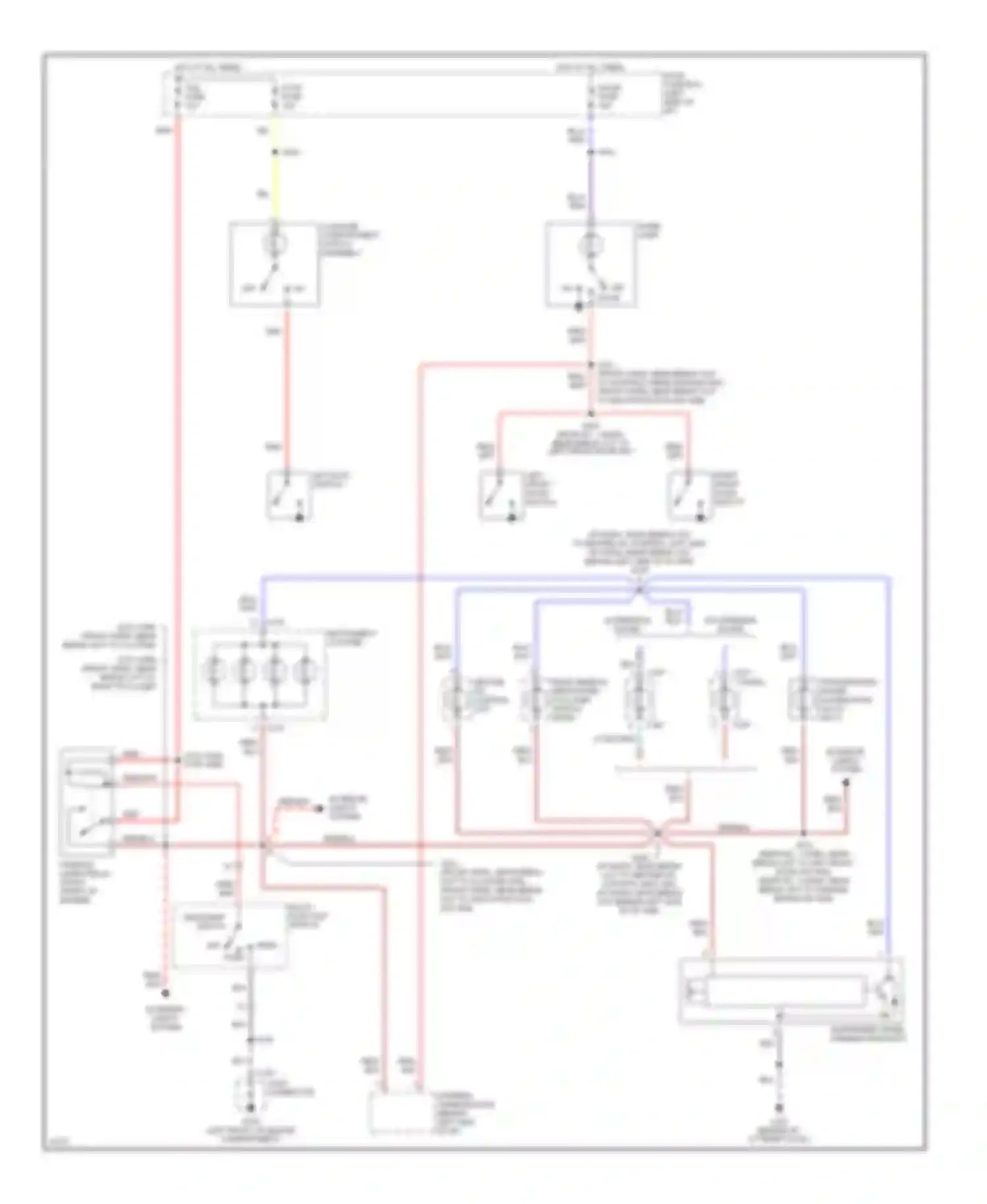 Aspire Ford I (1993-1997): Interior light circuit