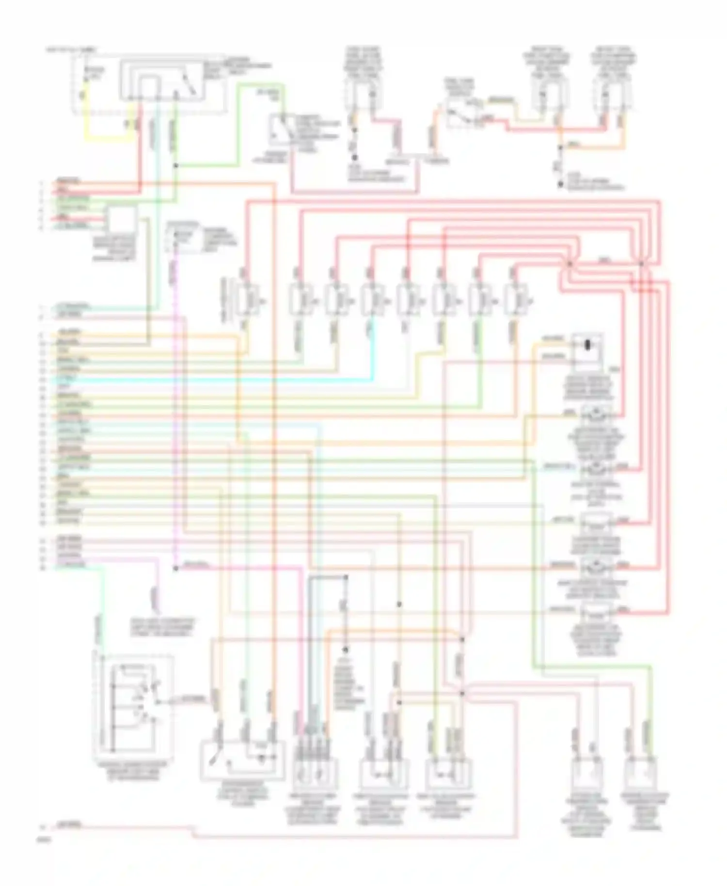 Bronco Ford V (1992-1996): Wiring diagram engine performance 5.0l sfis, with e4od transmission
(2 of 2)