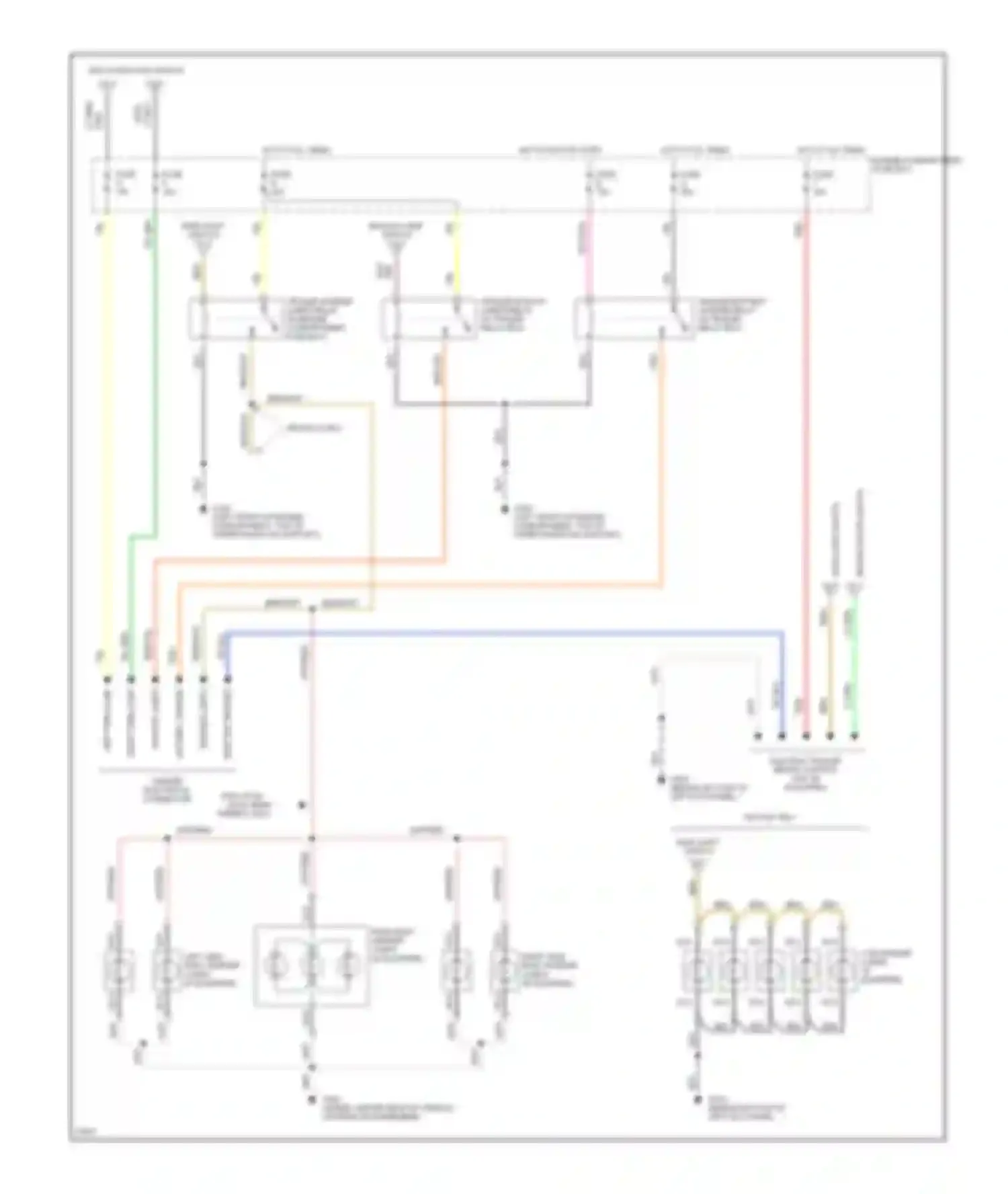 Bronco Ford V (1992-1996): Exterior lamps circuit (2 of 2)