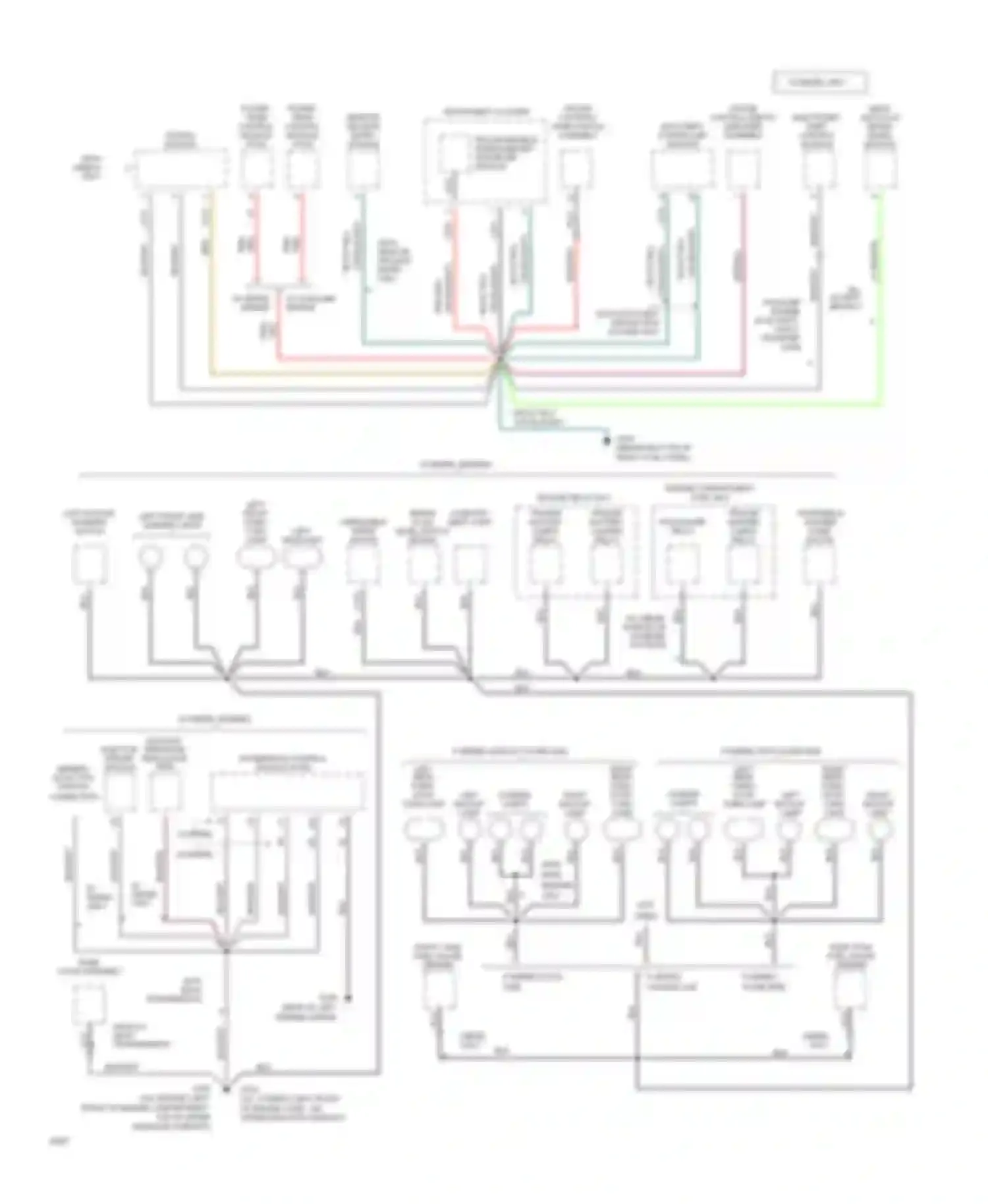 Bronco Ford V (1992-1996): Ground distribution circuit (2 of 4)