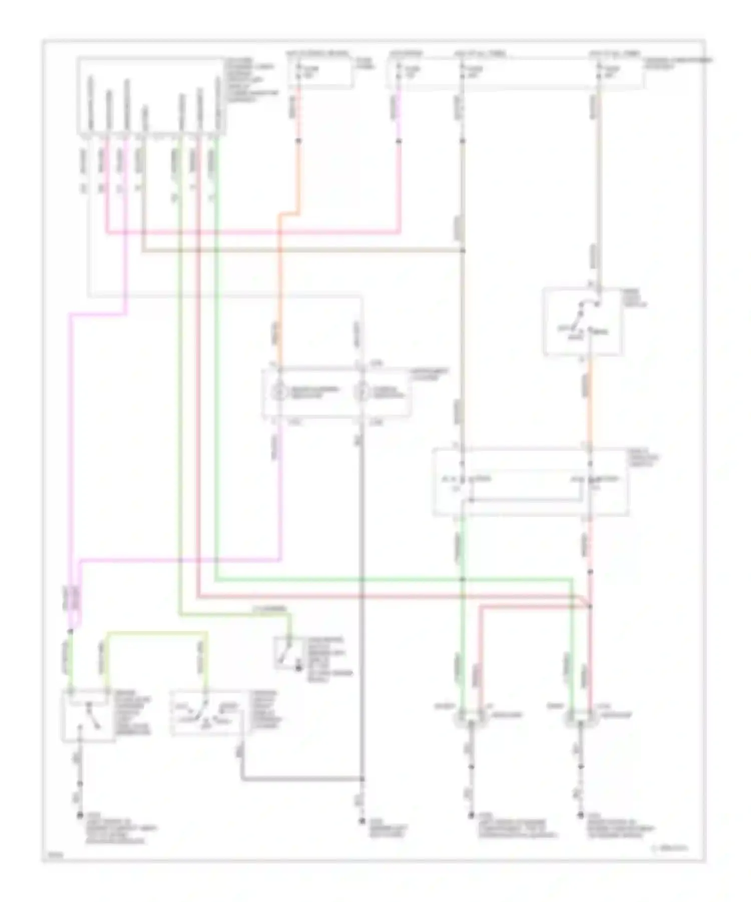 Bronco Ford V (1992-1996): Headlamps circuit, with drl