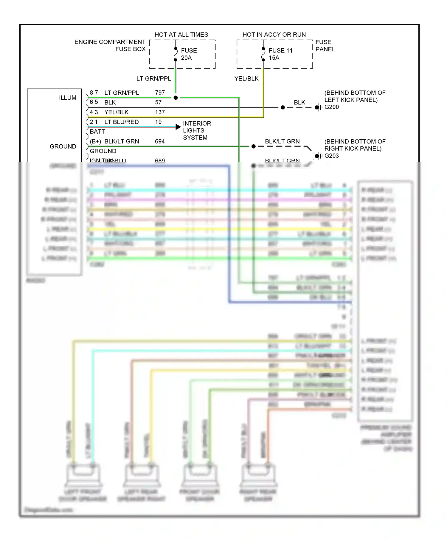 Ford Bronco V (1992-1996) blk wiring diagram  (39 of 52)