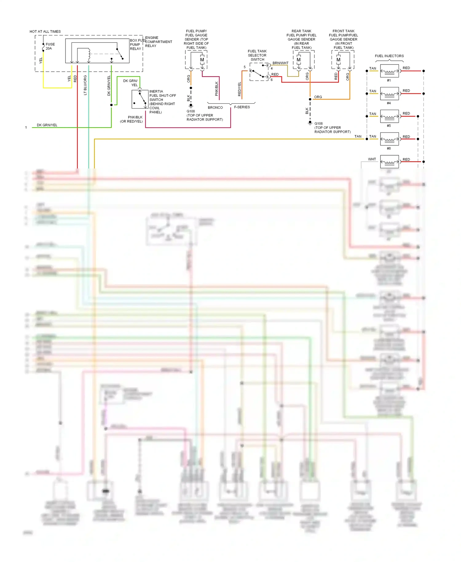 Ford Bronco V (1992-1996) blk wiring diagram  (7 of 52)