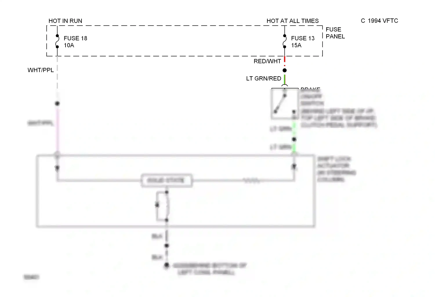 Ford Bronco V (1992-1996) blk wiring diagram  (48 of 52)