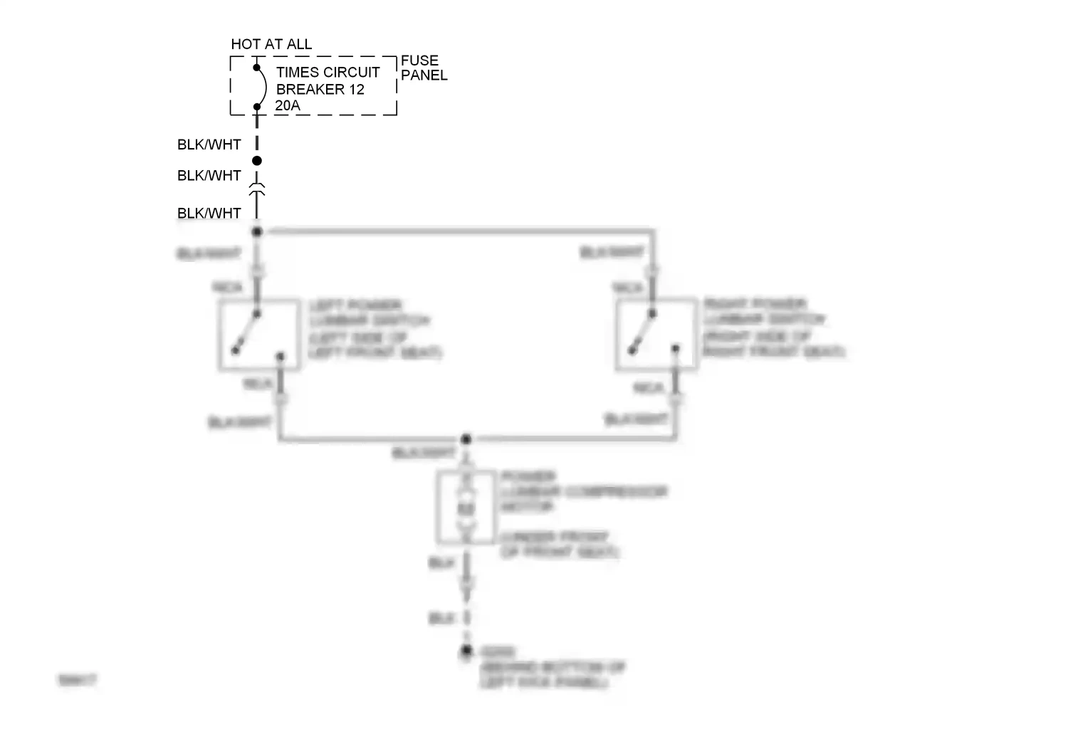 Ford Bronco V (1992-1996) blk wiring diagram  (35 of 52)