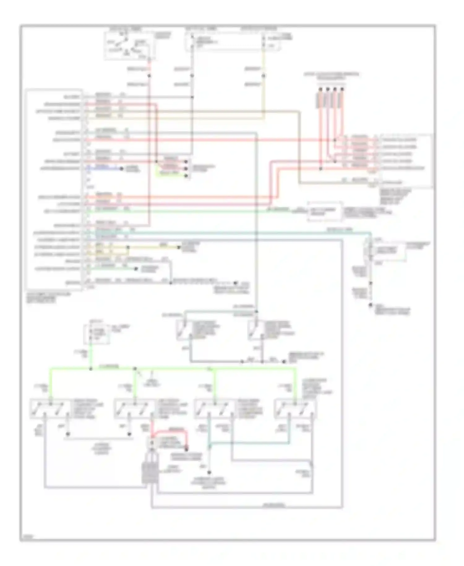 Wiring diagram horn enable output for Ford Bronco V (1992-1996)