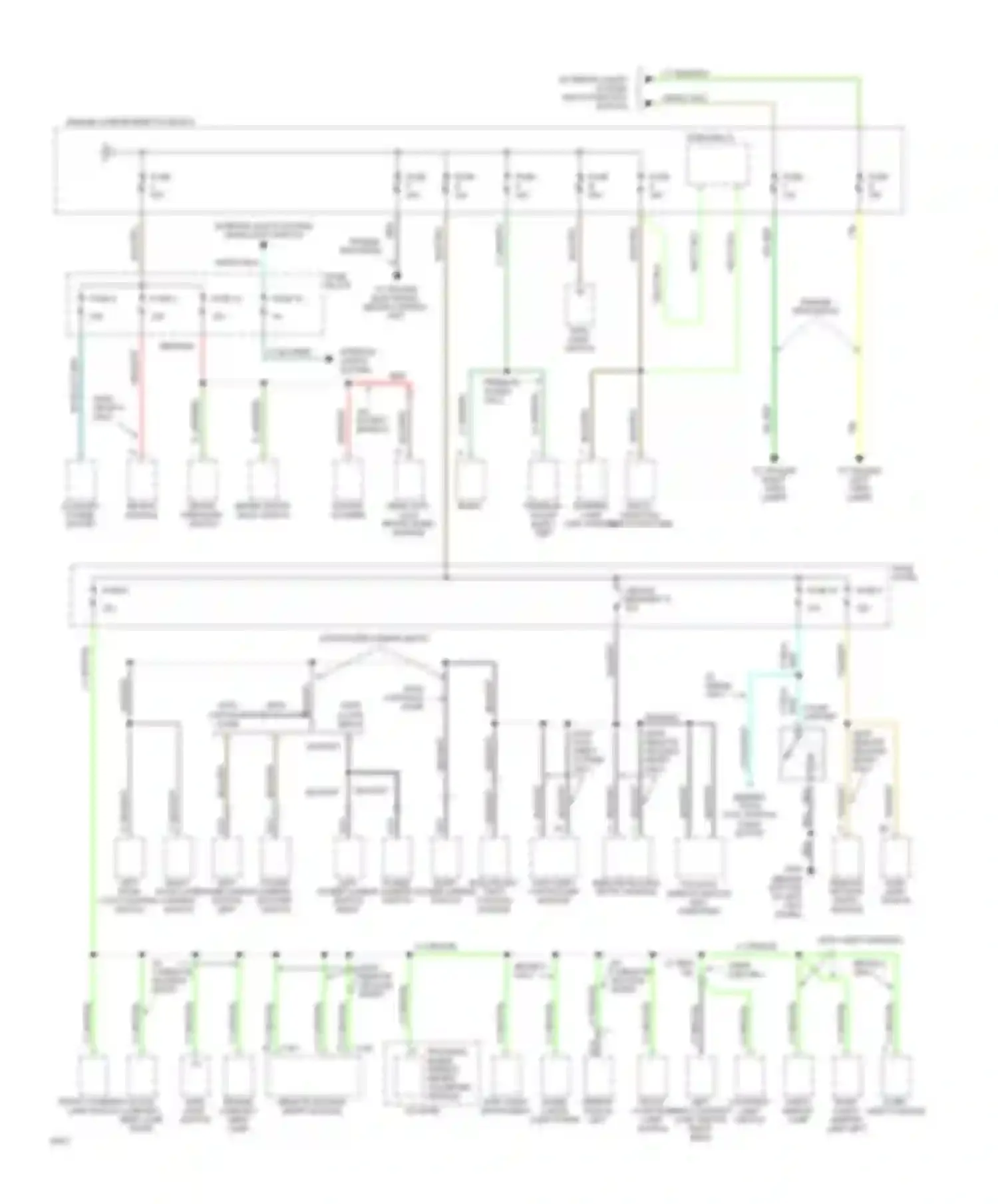 Wiring diagram inside cargo lamp power mirror switch left front courtesy lamp switch for Ford Bronco V (1992-1996)