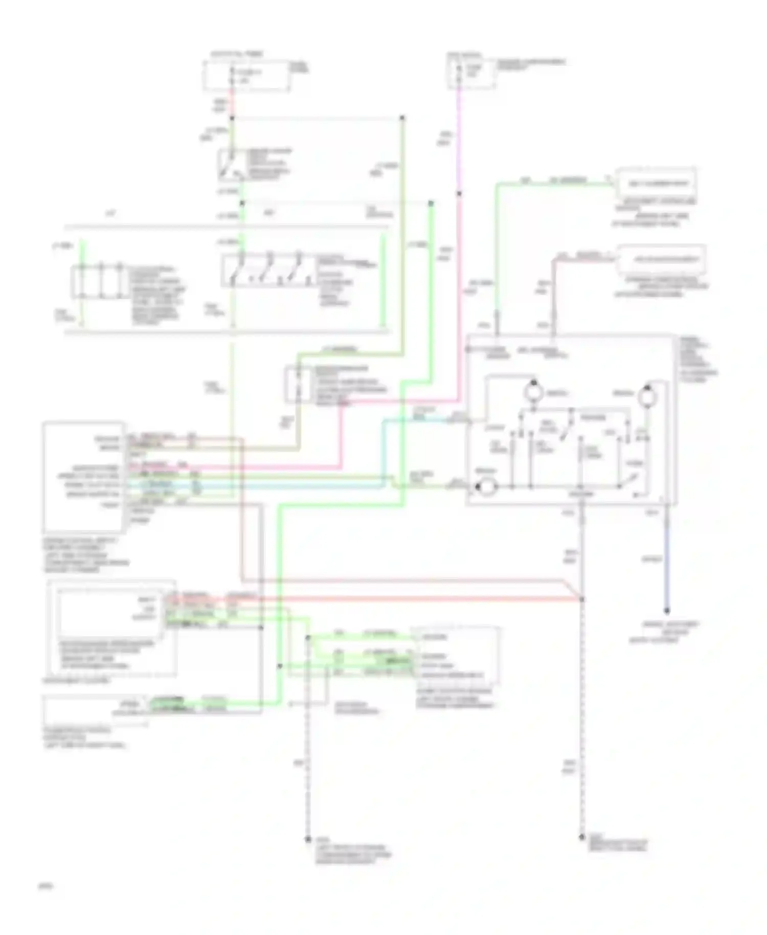 Wiring diagram vehicle speed input for Ford Bronco V (1992-1996)
